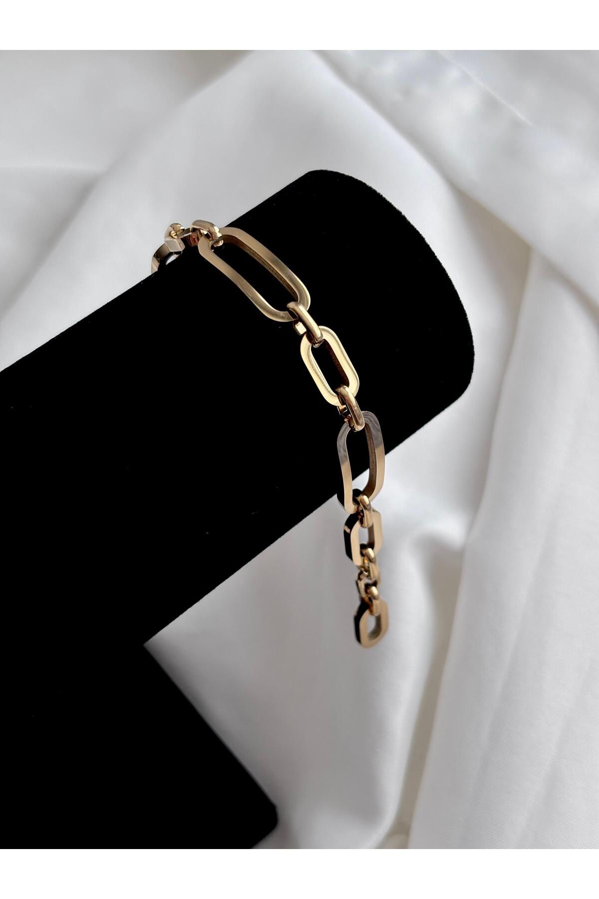 Bellamy Jewelry Zincir Detaylı Bileklik - Gold