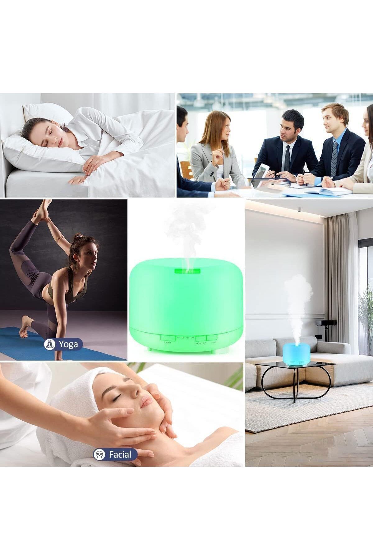 Generic-500ML Essential Oil Diffuser with Remote Control, Bluetooth Speaker, BPA Free Aromatherapy Diffuser 6