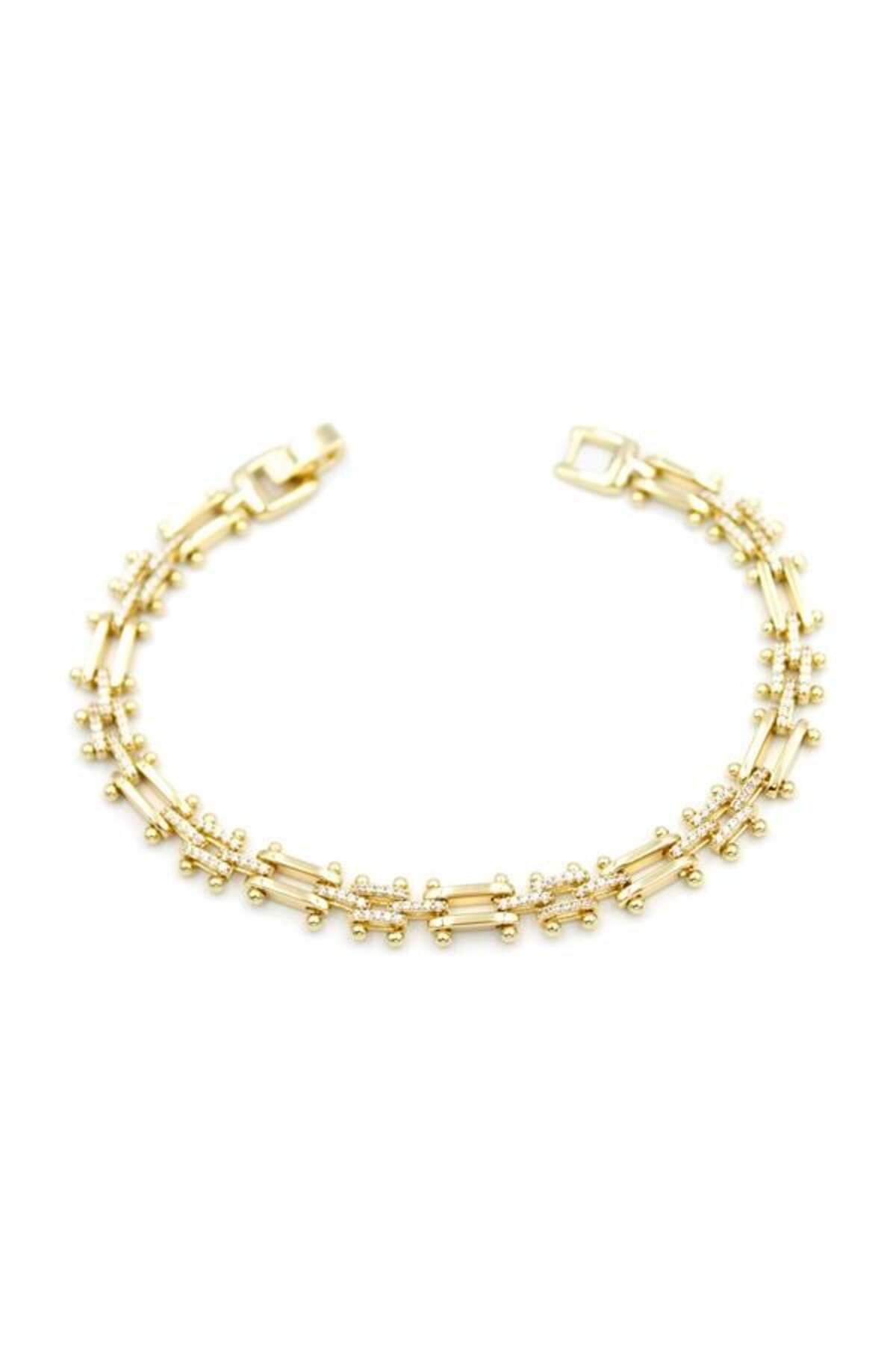 Pink Stil Xuping Vip Bileklik - 14K Altın
