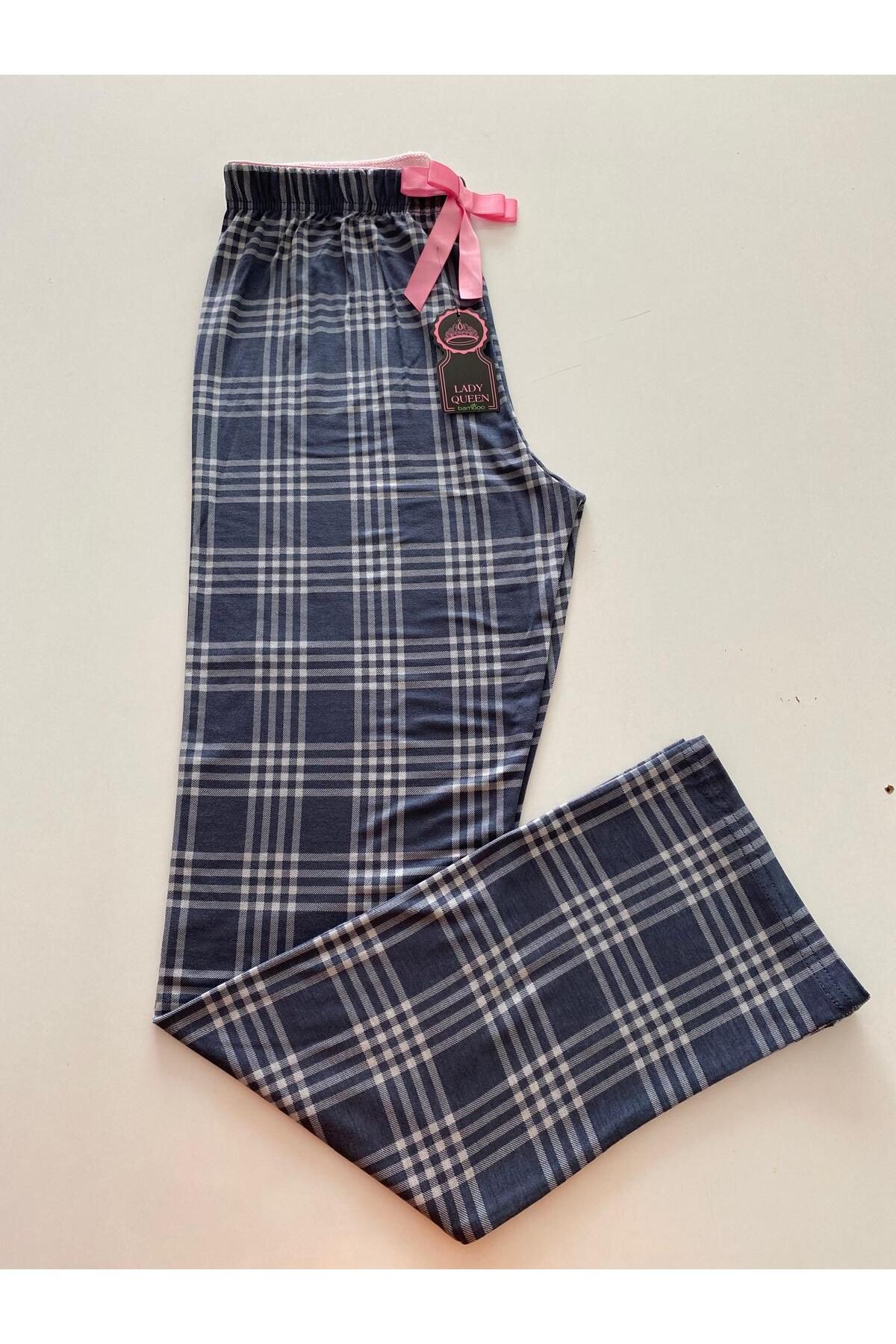 Lady Queen likralı ring viskon alt pijama