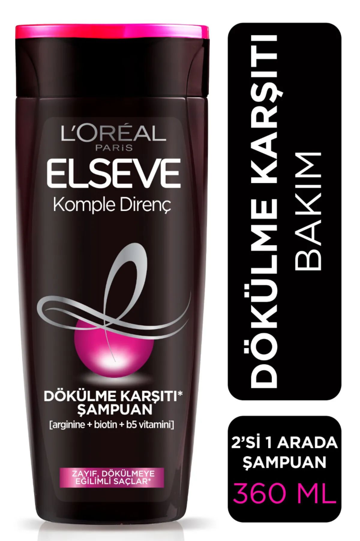 ELSEVE Şampuan 360 Ml Dökülme 2+1