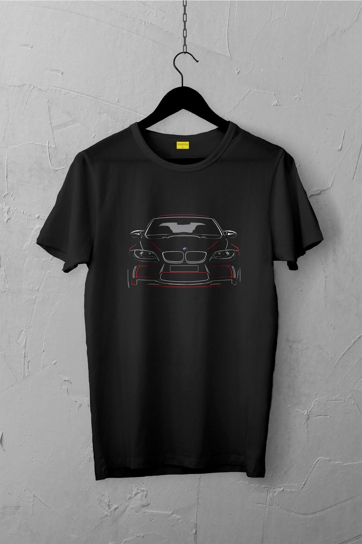 Pisa Art Bmw E92 Tasarımlı Tshirt , Unisex Premium, Çatlama Solma Yapmaz / Otomobil