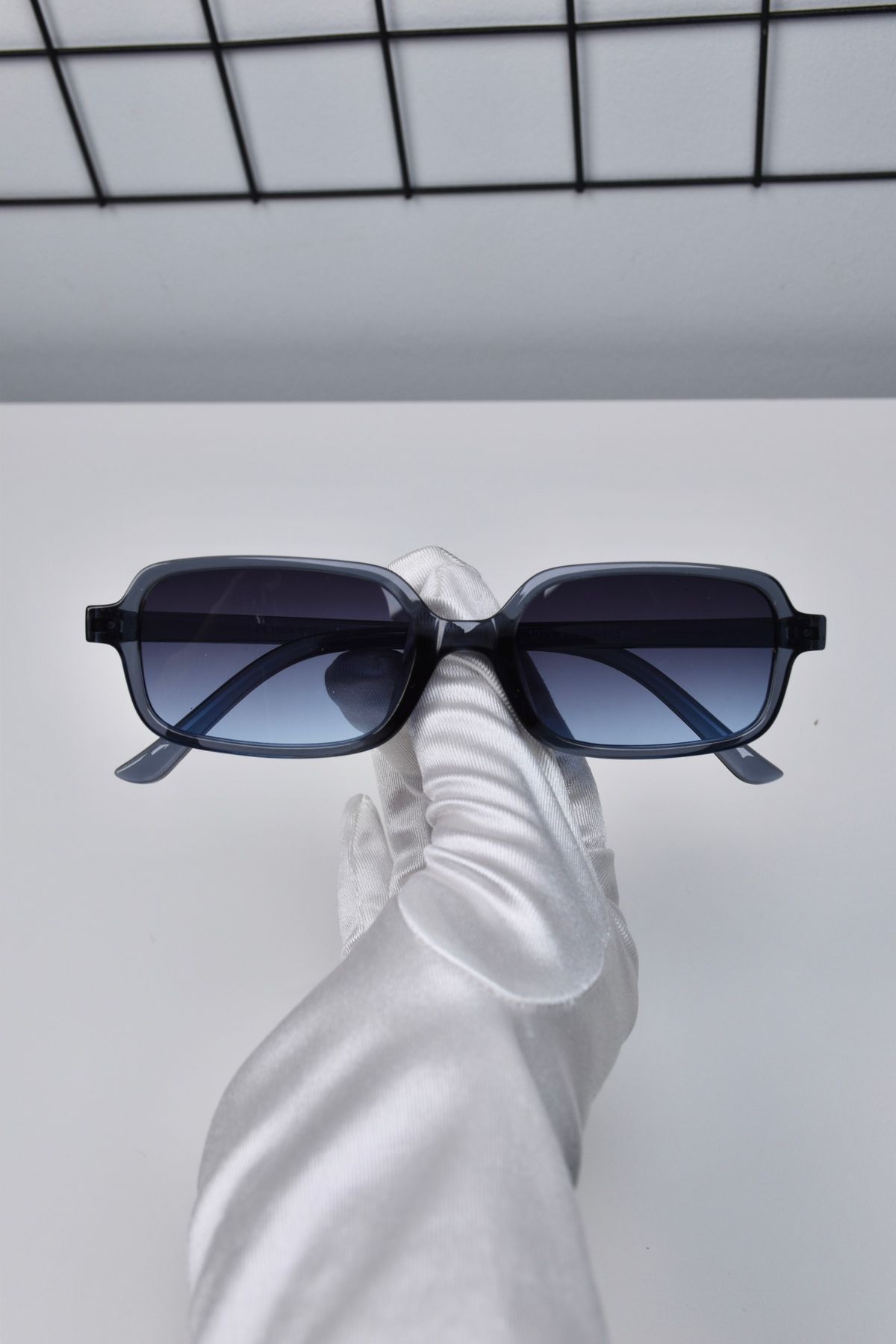 LOOKUP NEW 49-19-145 Ekartman Unisex Kadın Erkek Uv400 Korumalı Kemik Dikdörtgen Kare Mii Güneş Gözlüğü