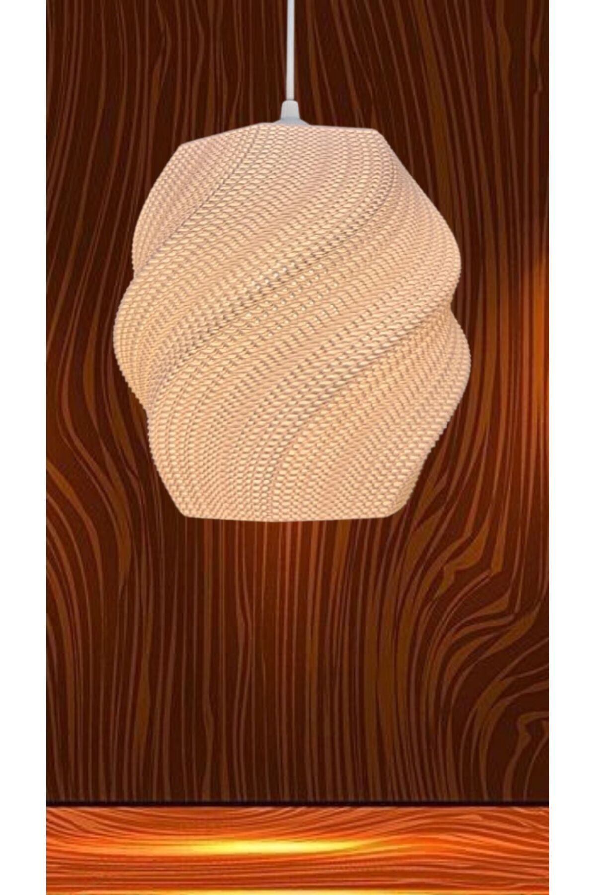 decory Nunky Mesh Beyaz Sarkıt Avize, Yatak Odası, Oturma Odası Tasarım Tekli Sarkıt Avize (Bioplastik) E27
