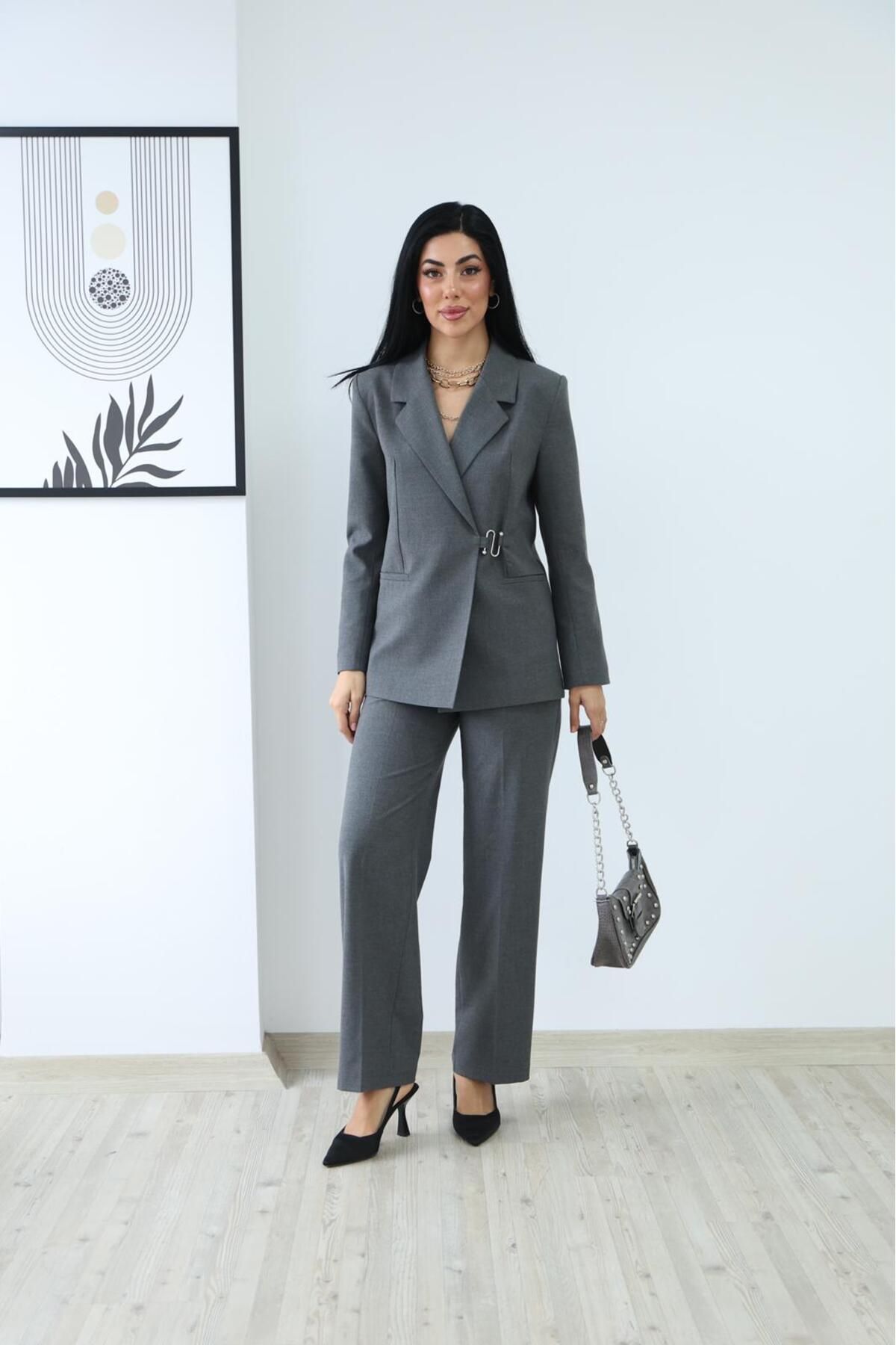 Ekim Store Tokalı İkili Blazer Takım