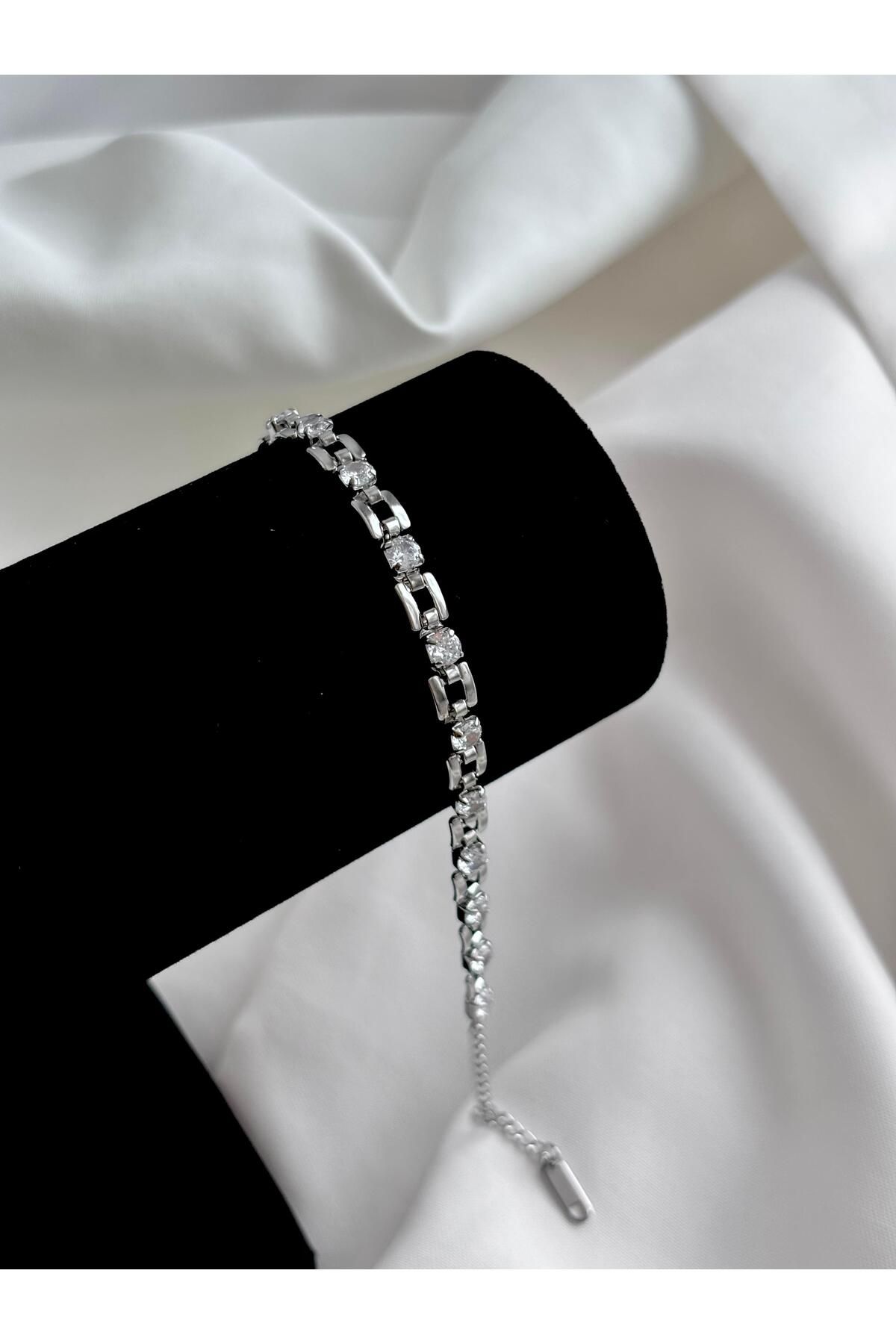 Bellamy Jewelry Taşlı Virella Bileklik - Silver
