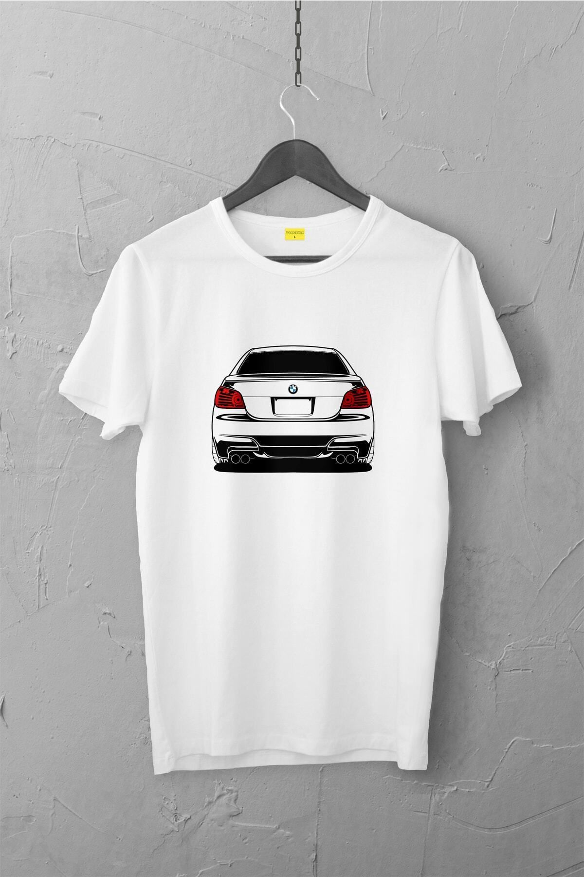 Pisa Art Bmw E60 Tasarımlı Tshirt , Unisex Premium, Çatlama Solma Yapmaz / Otomobil