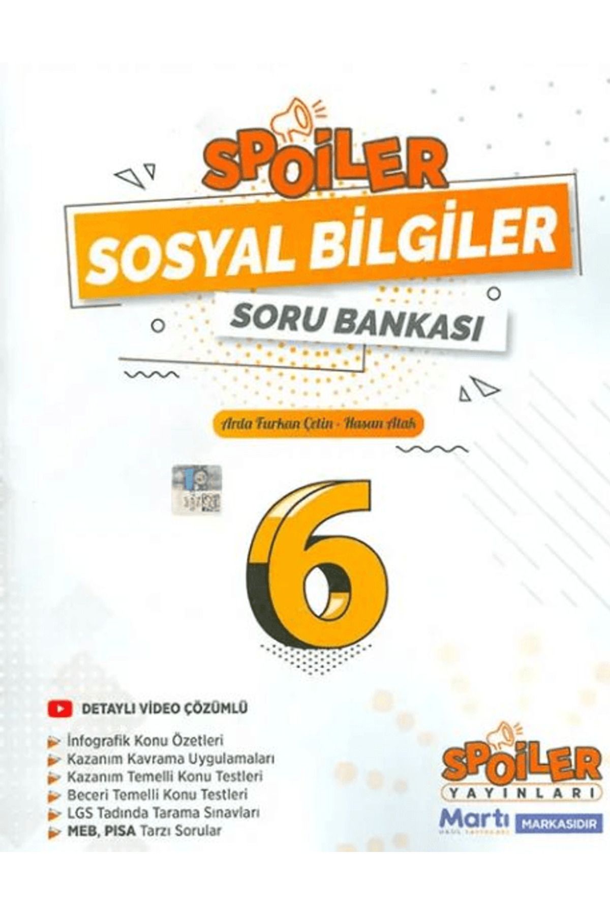 Spoiler Yayınları 6.Sınıf Sosyal Bilgiler Soru Bankası / Kolektif / Spoiler Yayınları / 9786256914001