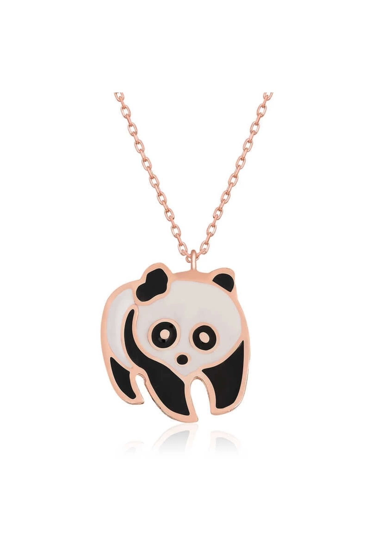luz&pos Gümüş Panda Kolye