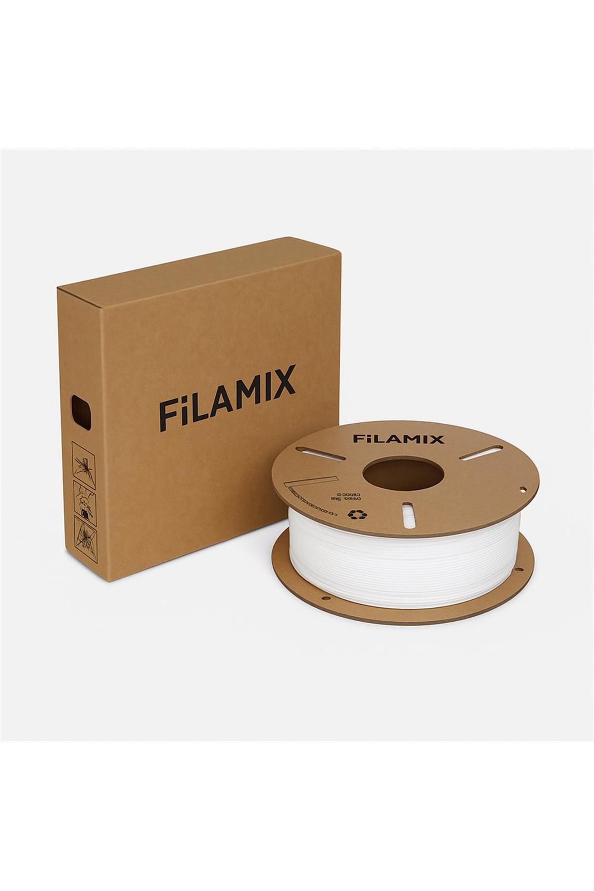 FİLAMİX Urhanshop Filamix Tpu Beyaz Filament 175mm Esnek Filament