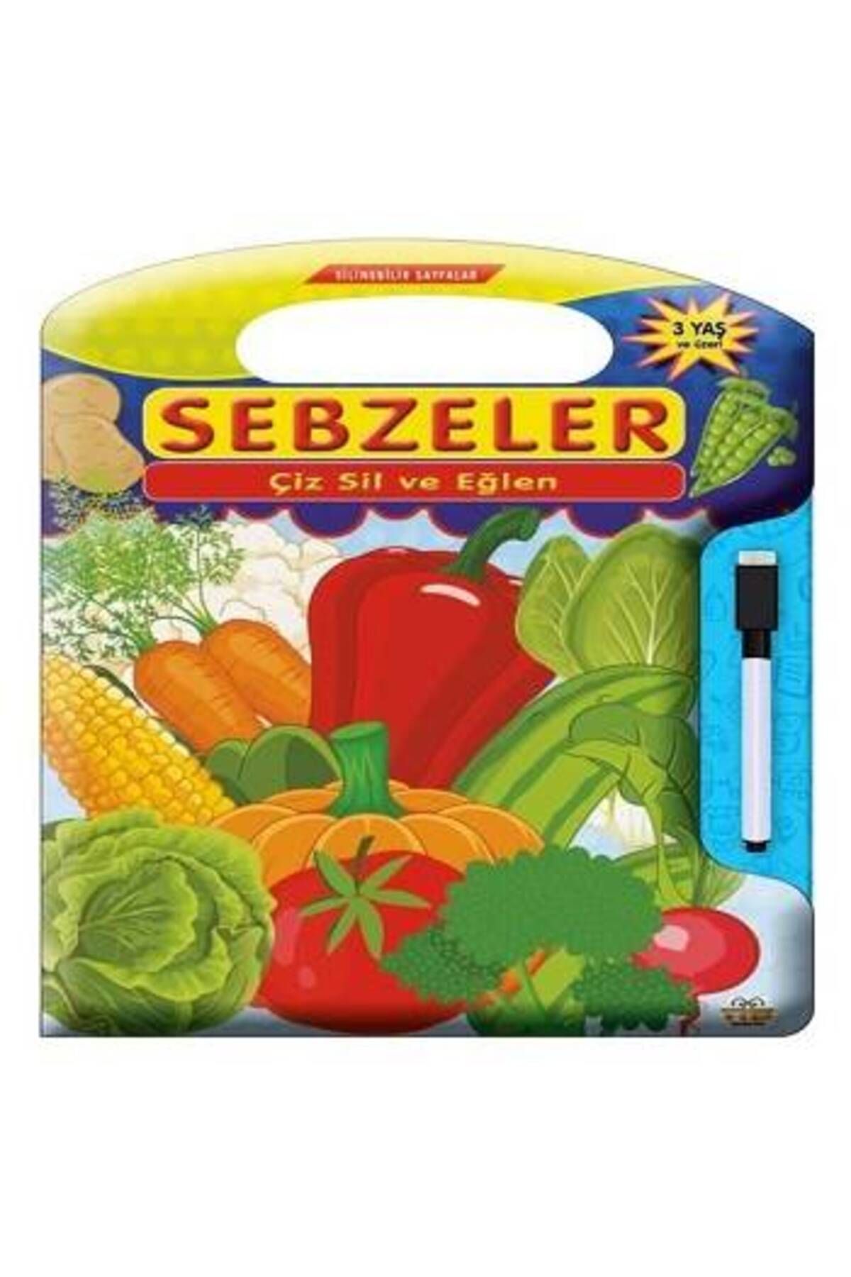 0-6 Yaş Yayınları Çiz Sil Eğlen Sebzeler