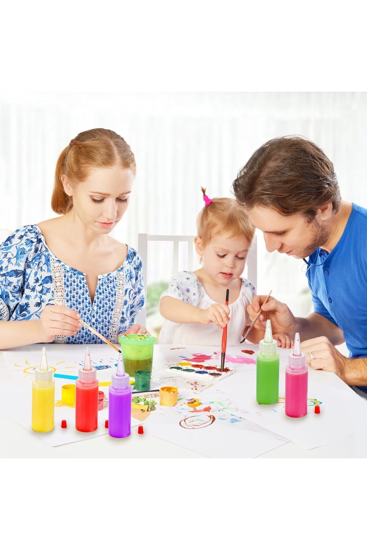 Generic-NALACAL 8 Pack Small Plastic Squeeze Bottles with Caps - Great for Pancake Art, Cookie Decorating, 3