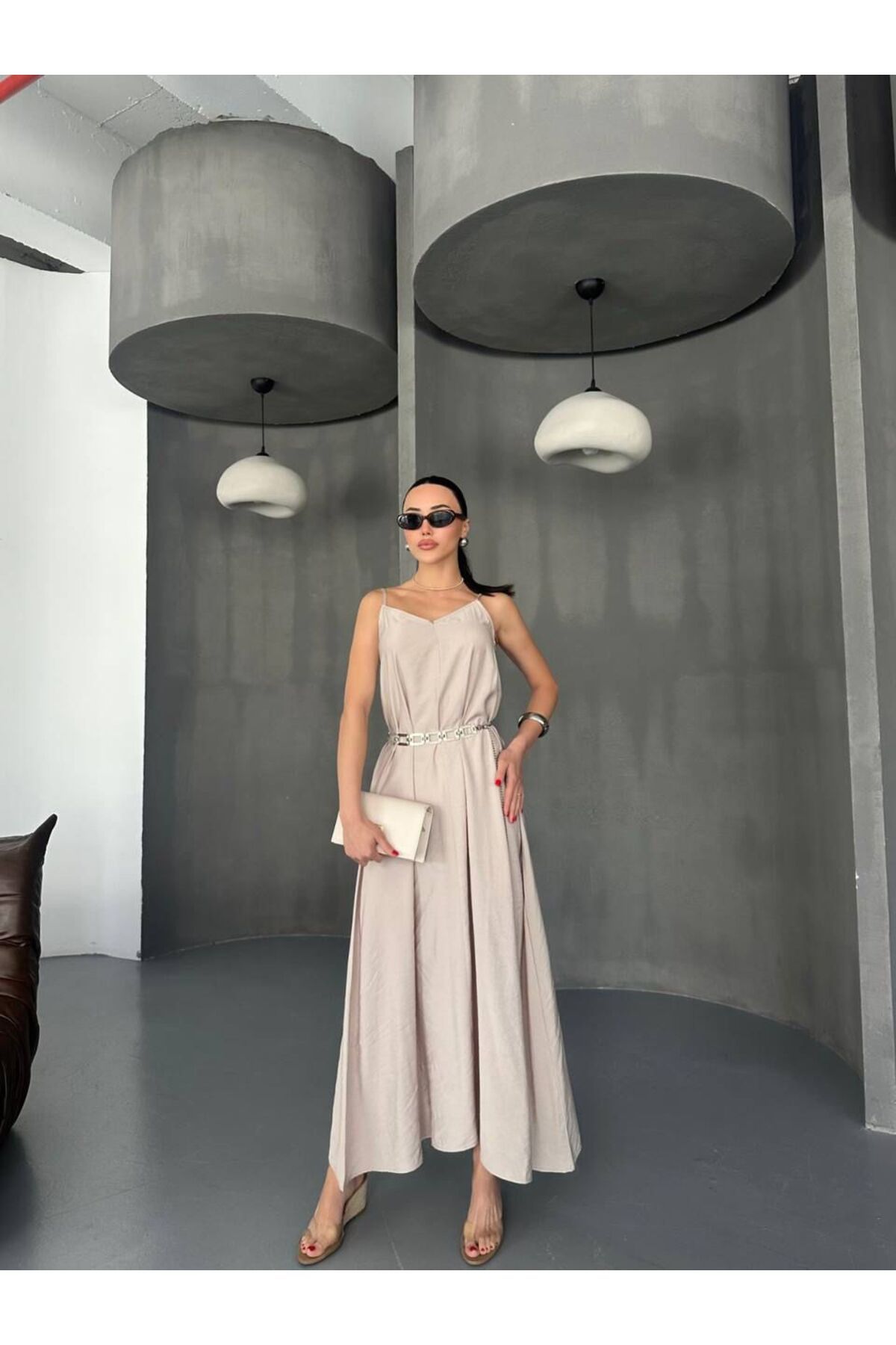 Hotfashion Askılı Salaş Elbise