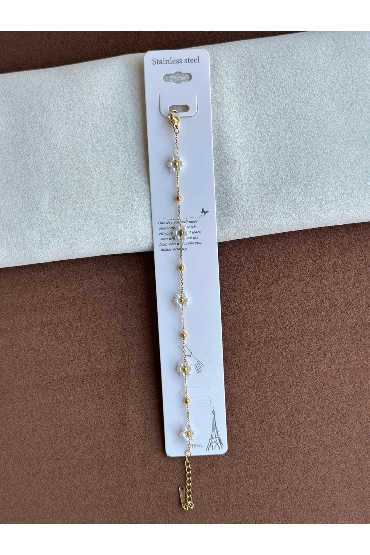 ENA Outlet Papatya Detaylı İncili Halhal