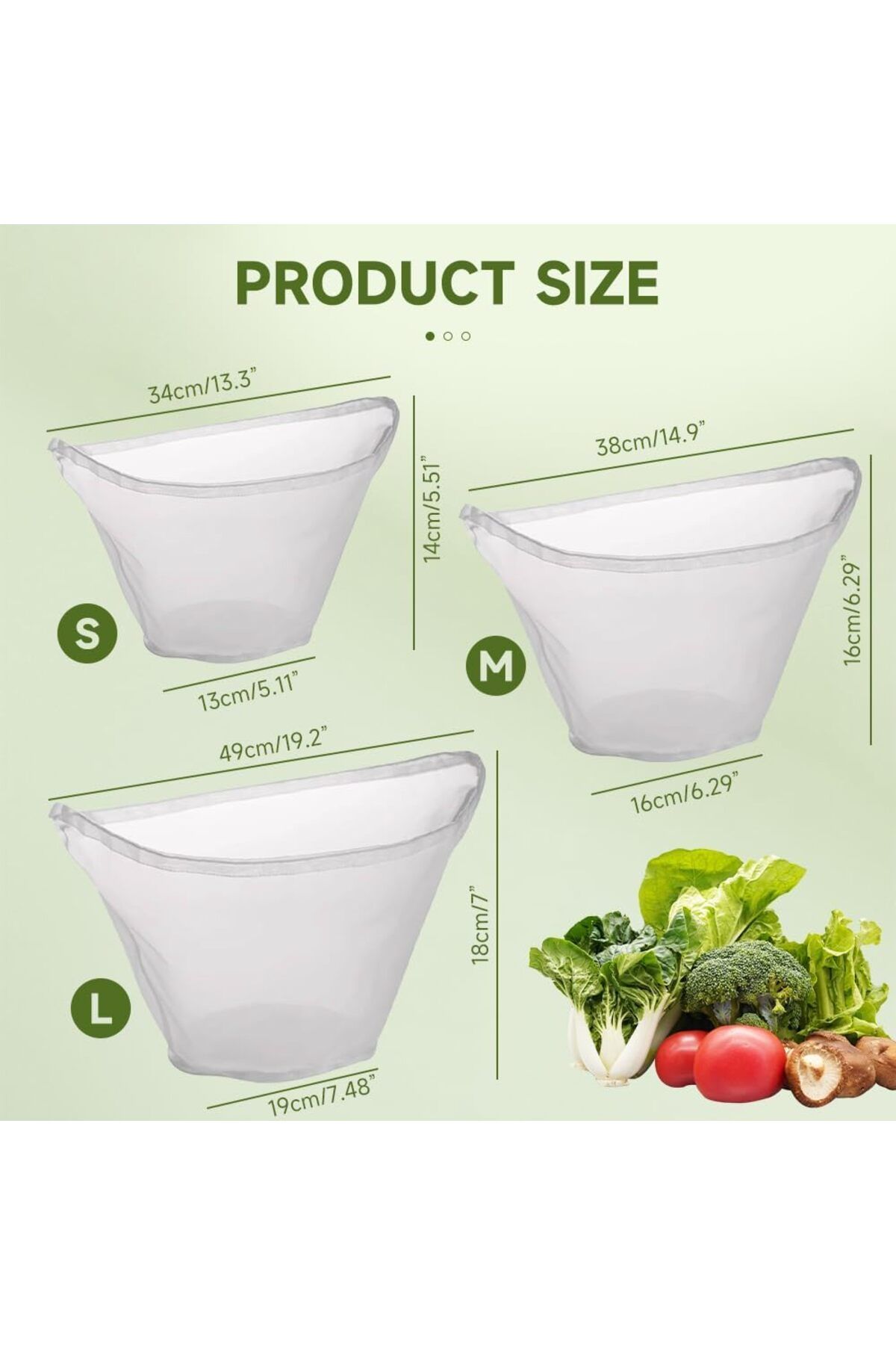 Generic-Ultra Fine Mesh Strainer Bags, 3PCS Cheese Cloth Bag for Straining, Reusable Mesh Filter Bags, for 6