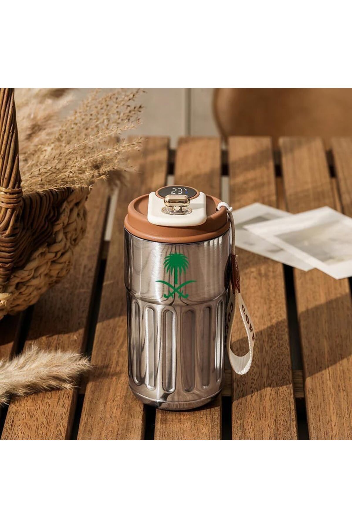 Generic-Insulated Coffee Mug with Temperature Display, Portable Coffee Mug with LED Temperature Display, La 6