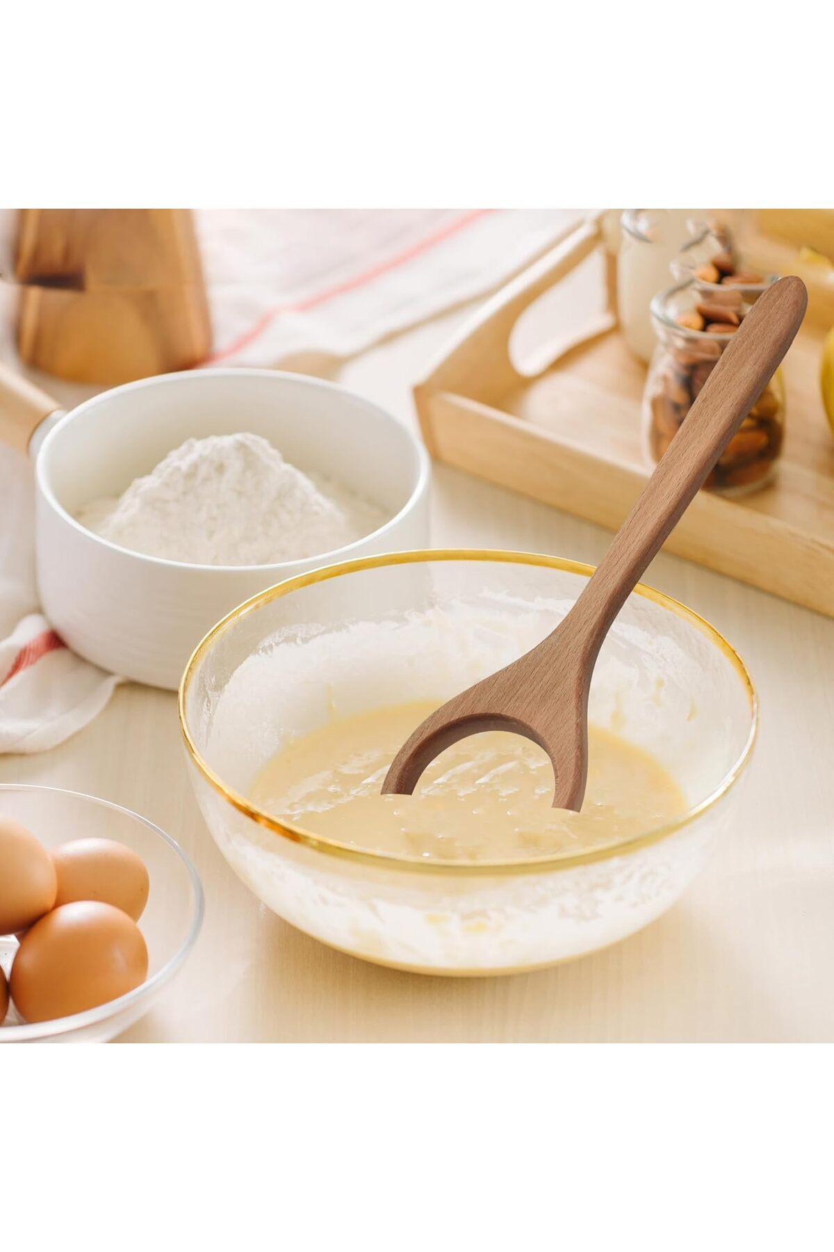 Generic-Danish Dough Whisk, Easy To Clean and Organize Wisking Tool Bread Whisk Dough Whisk for Home and Ba 4