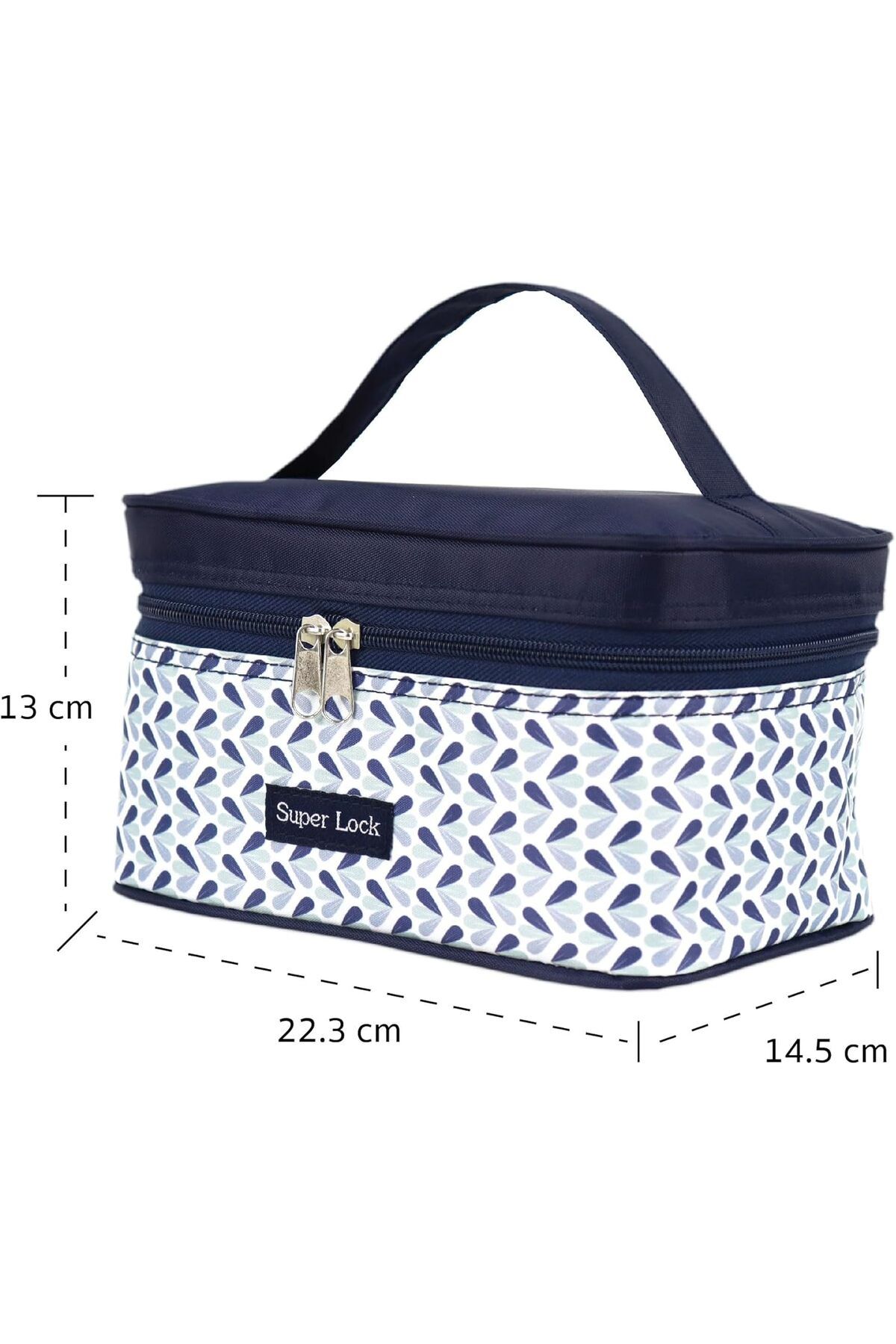 Generic-Orchid Super Lock 4 Pieces Food Storage Container With Temperature Storage Bag Set Mixed Patterns, 5