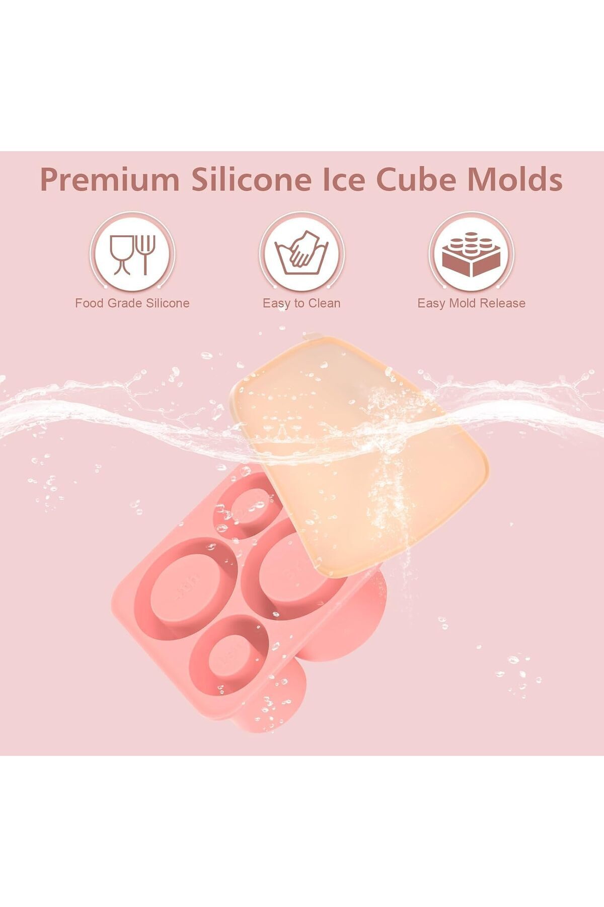 Generic-Khazna Ice Cube Tray for Cup, Silicone Ice Cube Molds for 20oz 30oz 40oz Cup, Ice Cube Trays with L 3