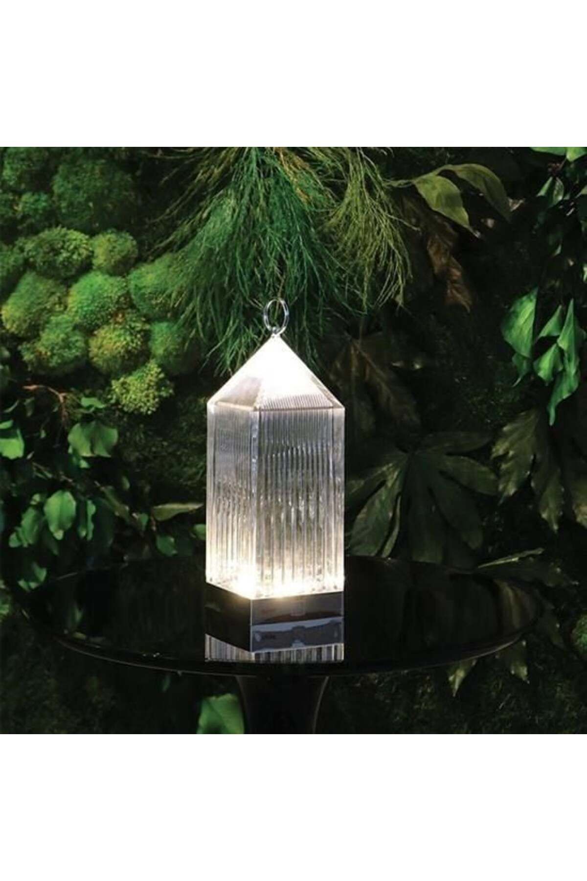swilex Fener Model USB Şarjlı Dokunmatik 3 Farklı Işık Modlu Masa Üstü Kristal Akrilik Lamba Led
