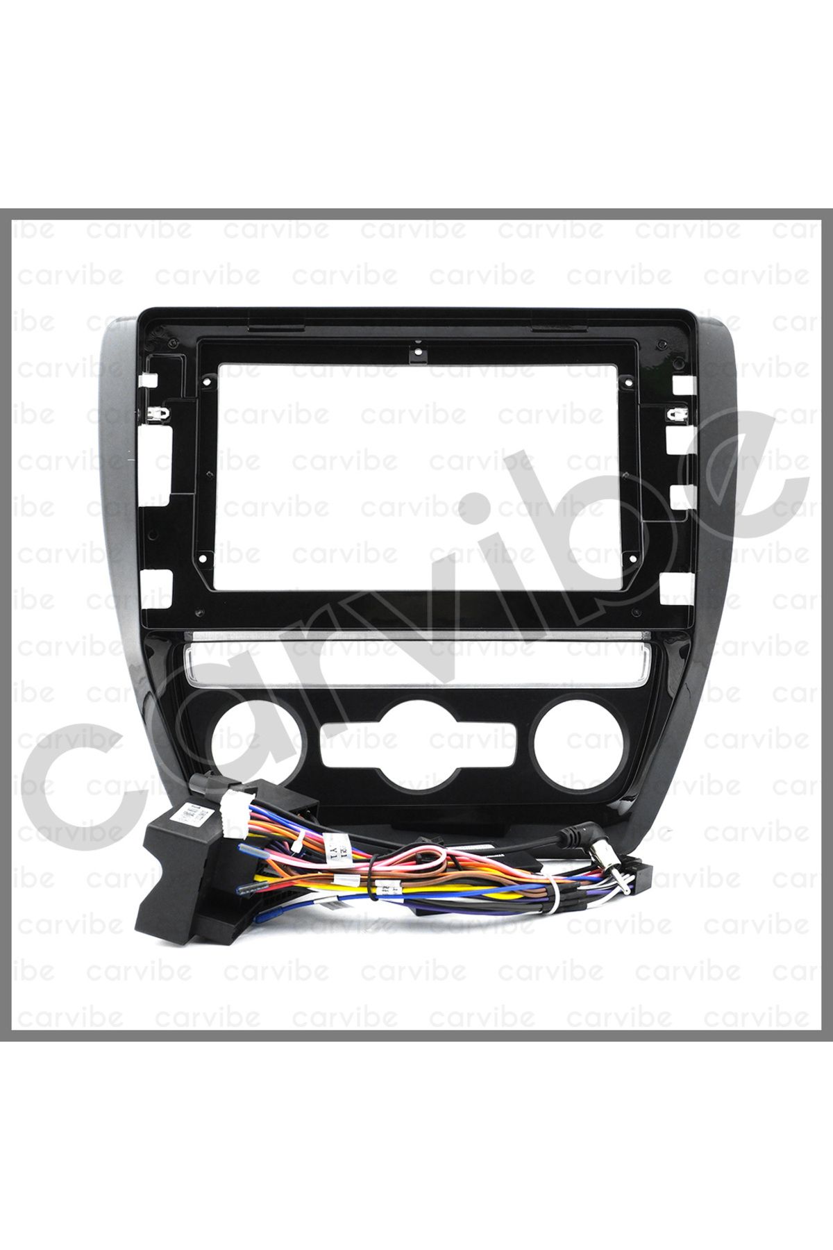 Carvibe VOLKSWAGEN JETTA 2012-2019 MANUEL KLİMA ANDROID TEYP ÇERÇEVE (10 INCH) - SOKET