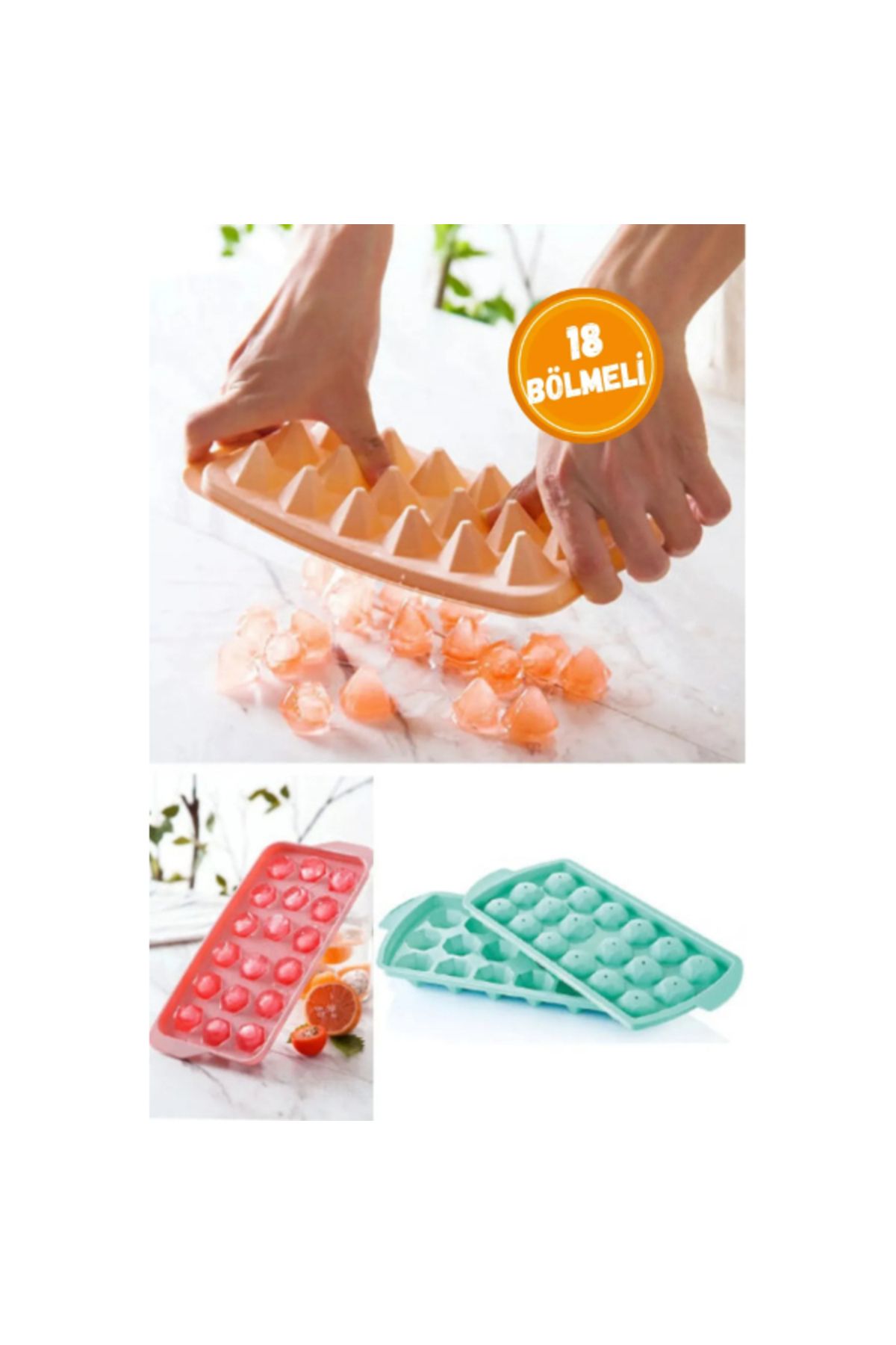 TTT Elmas 18 Bölmeli Buz Kalıbı