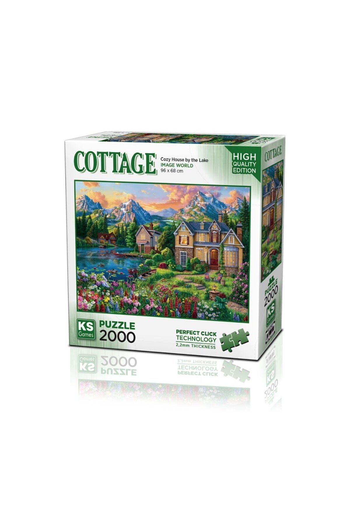 swilex 22522 Cozy House By The Lake 2000 Parça Puzzle -Puzzle