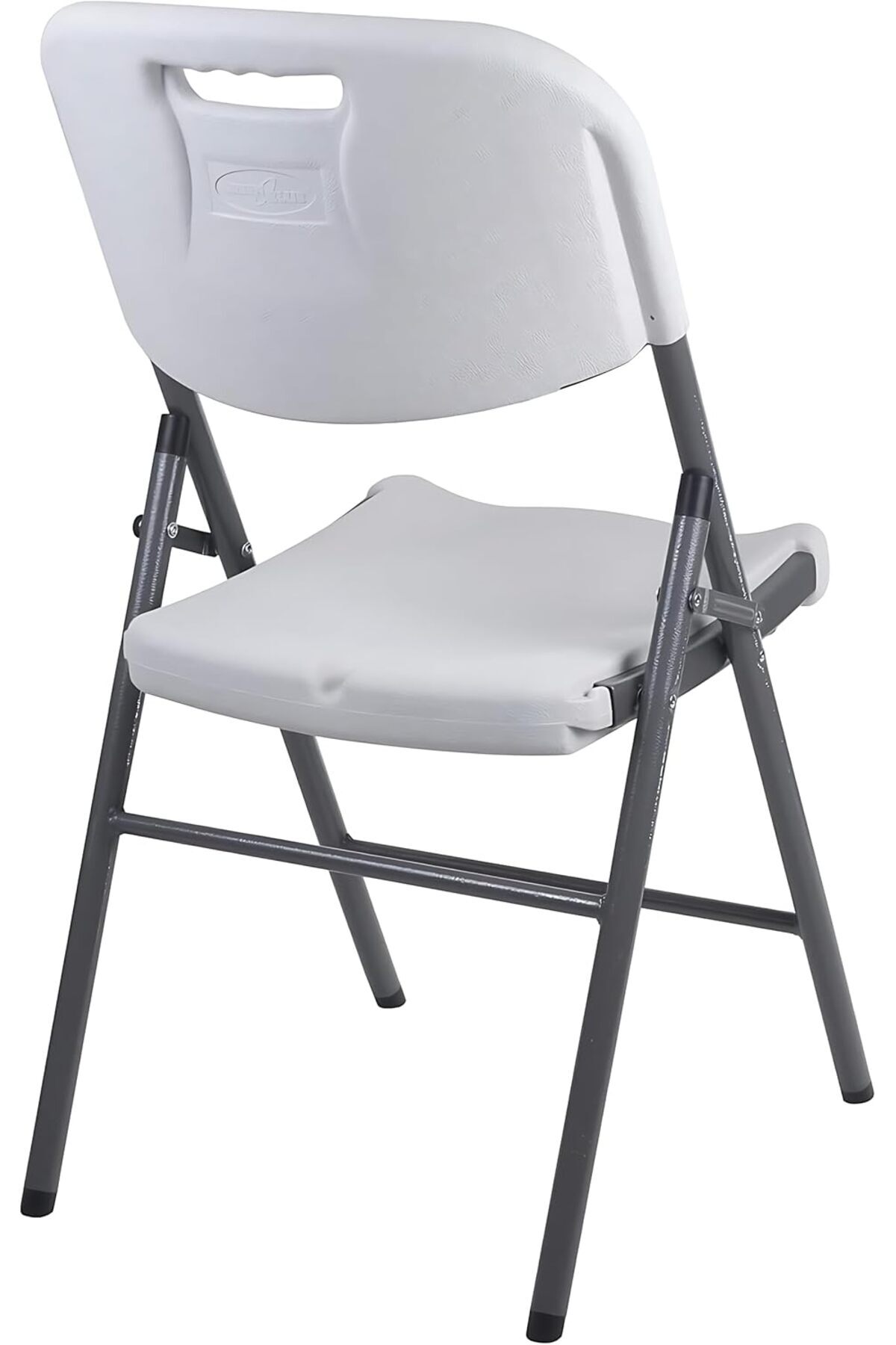 Biki كرسي متين وخفيف الوزن بتصمي قابل للطي بدون ذراع باللون الابيض كرسي فايبر ابيض 88 * 50 * 45 سم