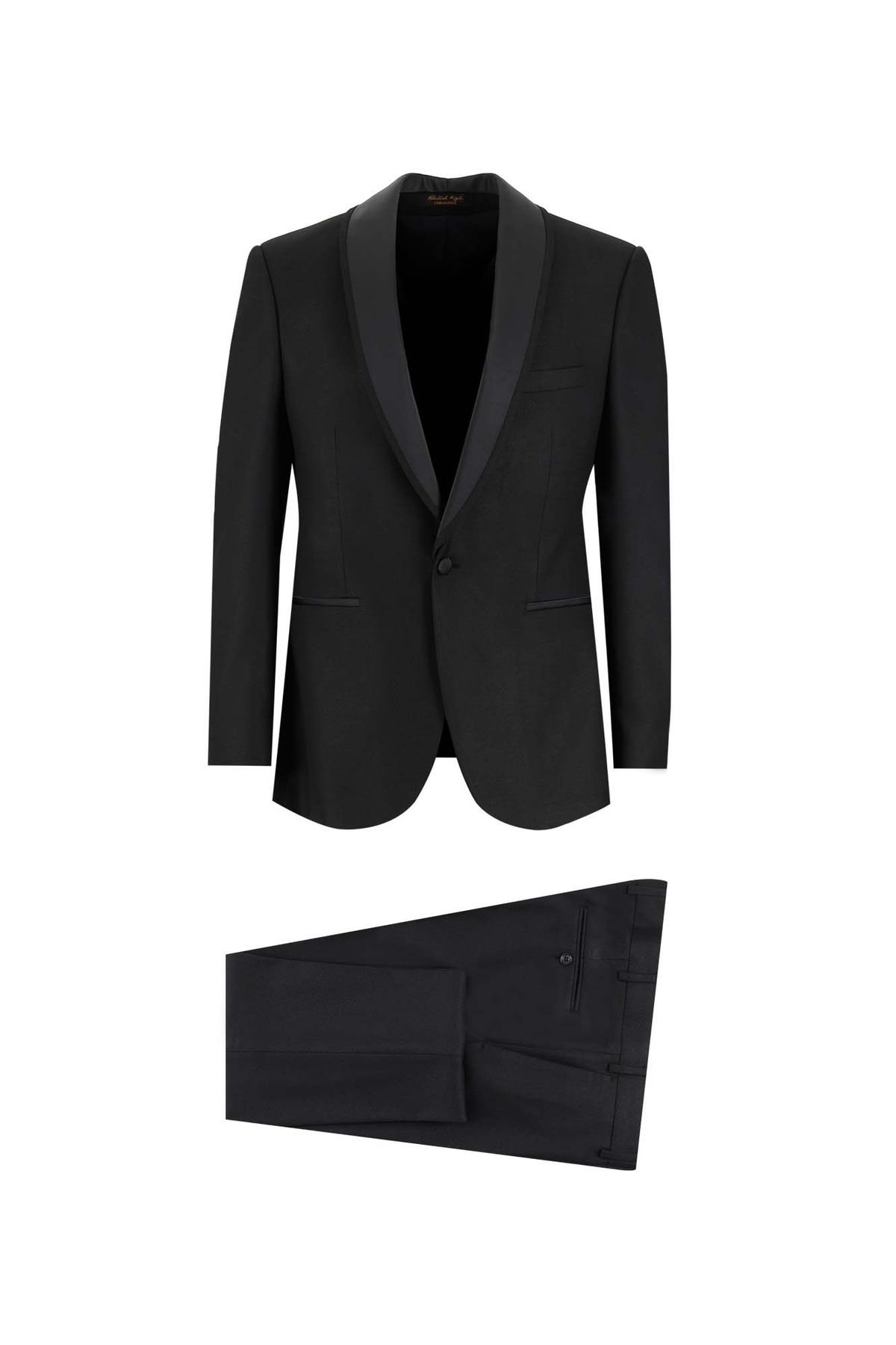 Abdullah Kiğılı Slim Fit Dar Kesim Şal Yaka Smokin & Damatlık
