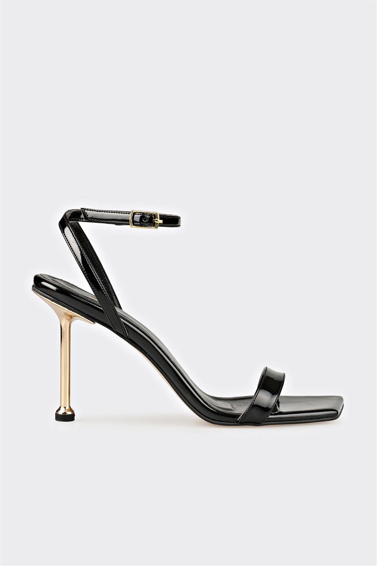 Elle Shoes Siyah Kadın Topuklu Sandalet