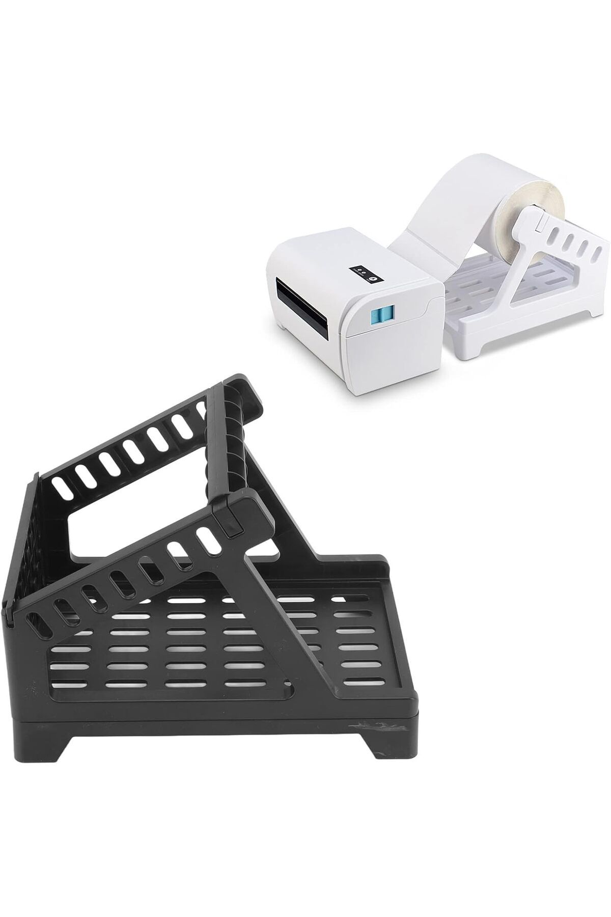 Generic-GOWENIC Universal Printer Stand,Barcode Machine Paper Holder Mini Printer Stand External Bracket,18 4