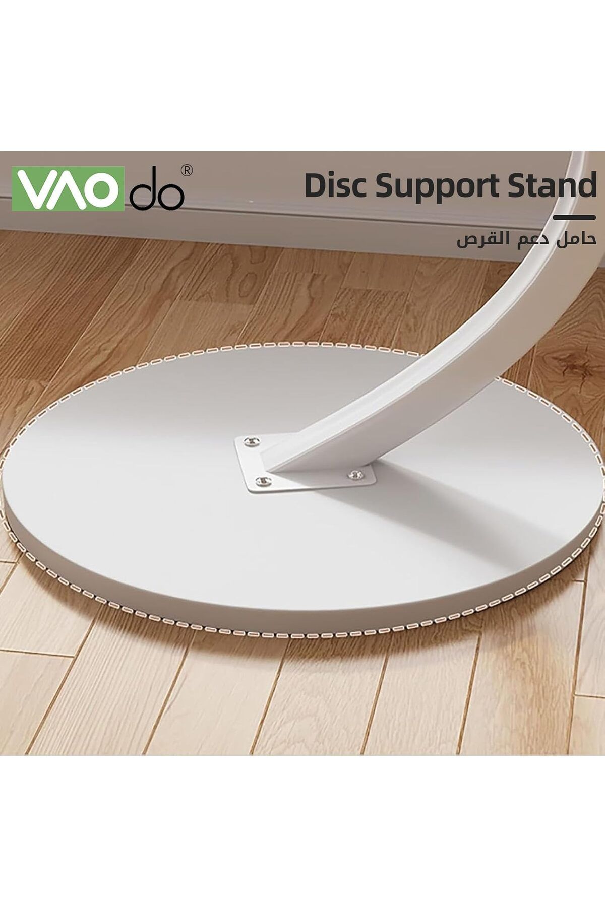 Generic-VAODO C Shaped End Table, Coffee Table, Round Side Table, Couch Table, Snack Side Table, for Small 4