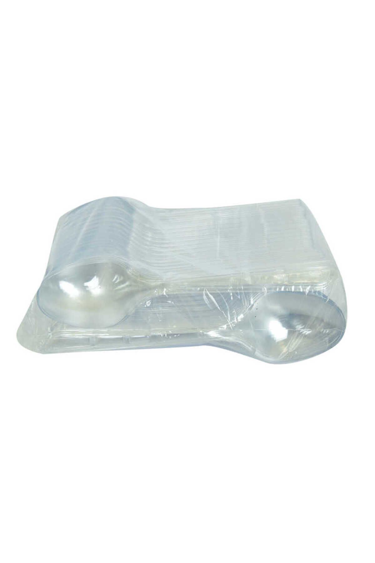swilex Plastik Kaşık Ekonomik Çorba Kaşığı 1654 mm Şeffaf 100 Adet 1 Paket