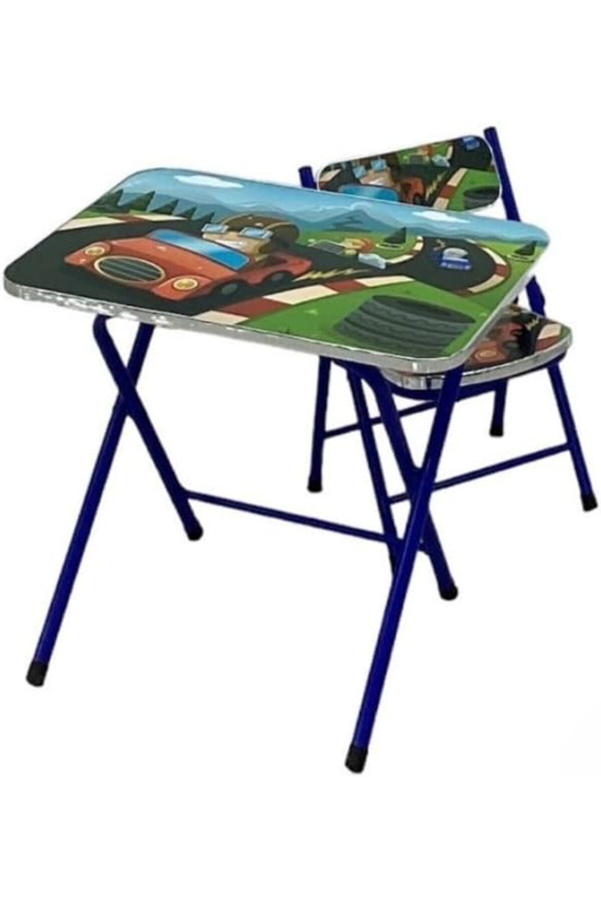 Generic-SMART HOME Educational Study Table Chair with Clock, Kids Study Desk, Kids Educational Desk with Table 3