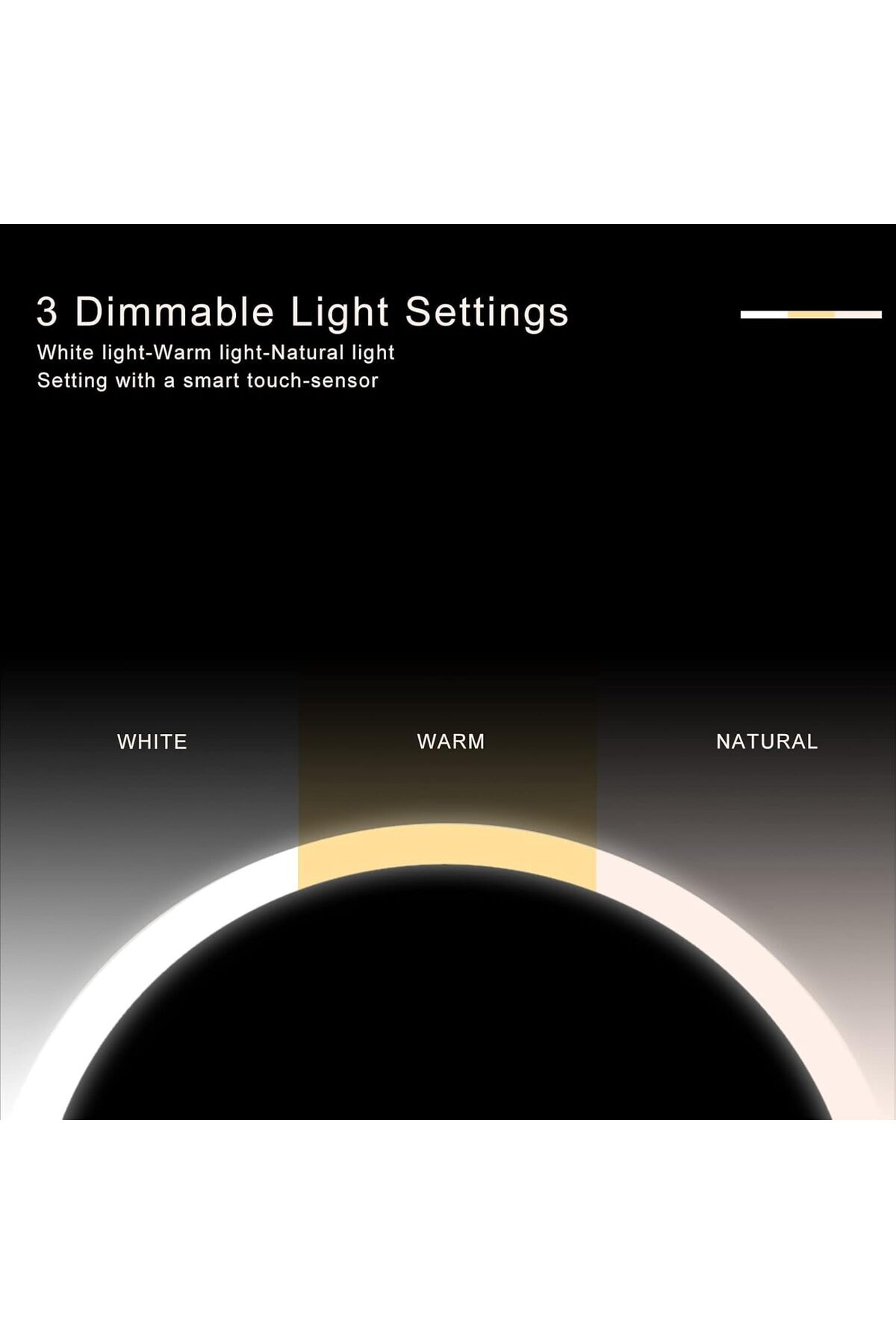 Generic-Excefore 1X/5X Magnifying Lighted Makeup Mirror, LED Vanity Mirror Rechargeable 8" Large and 13" Ta 5