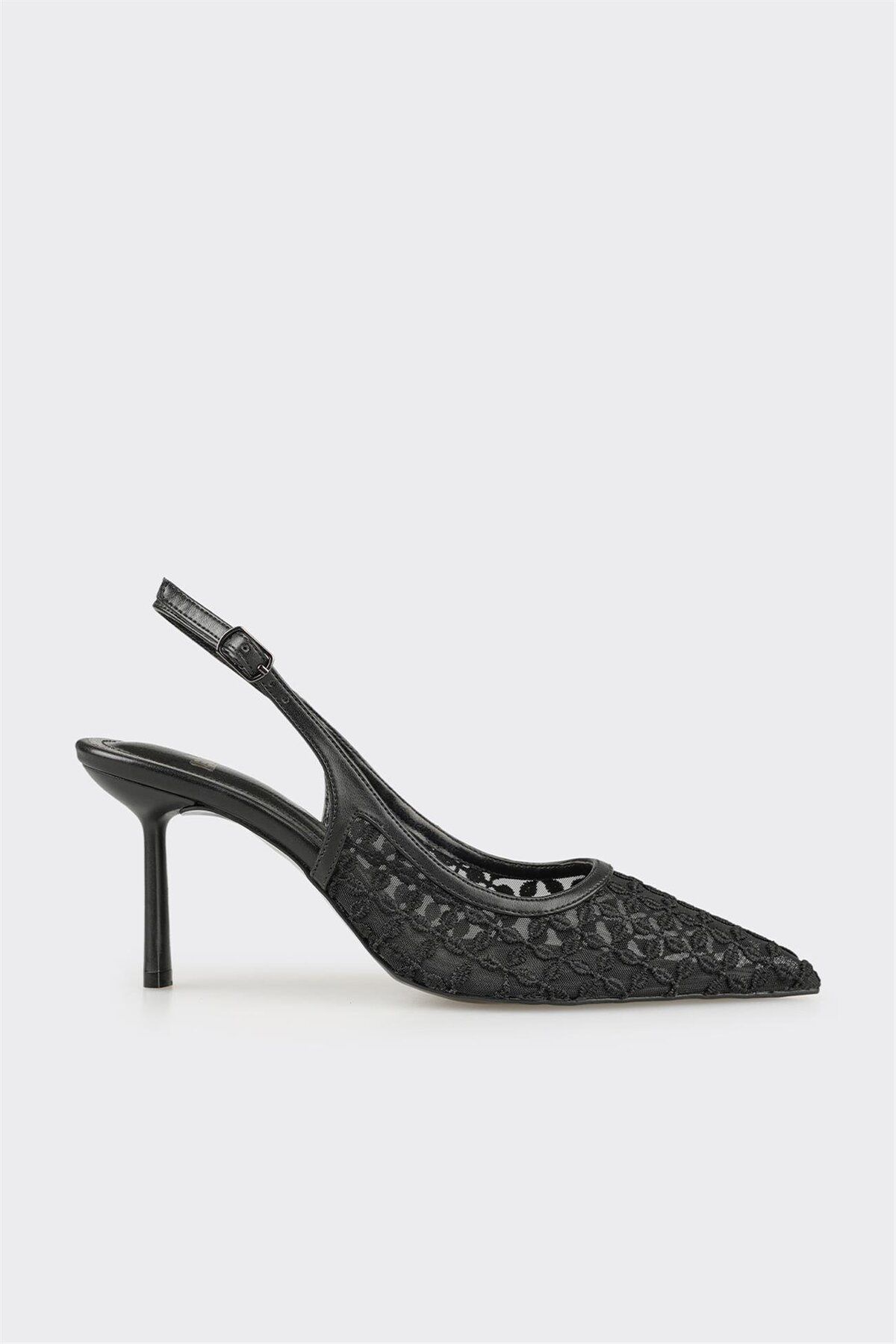 Elle Shoes Siyah Kadın Topuklu Ayakkabı