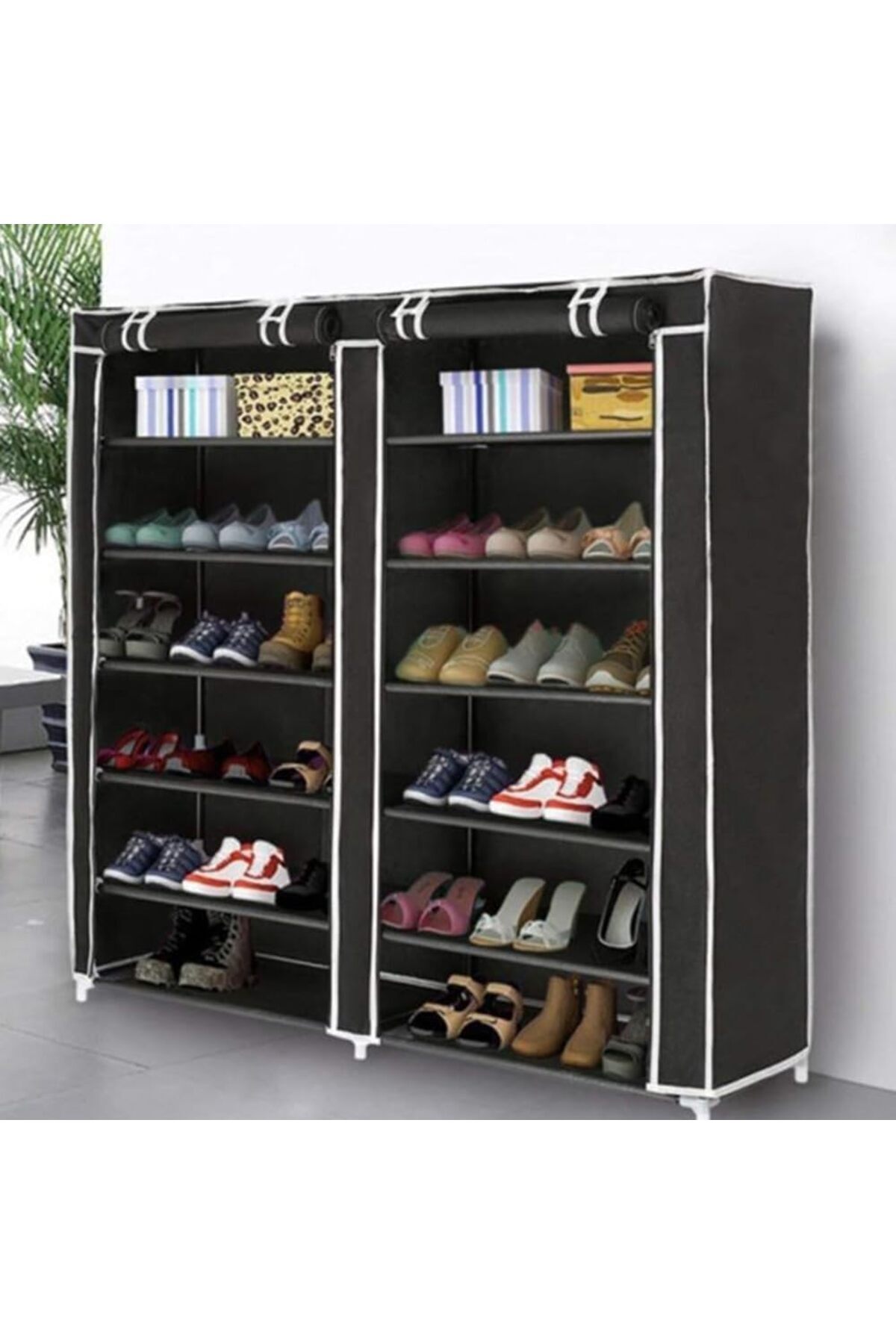 Generic-SHARPDO Home Simple And Large Capacity 12-Layer Easy Assembly Shoe Rack 114 * 105 * 30centimeter 2