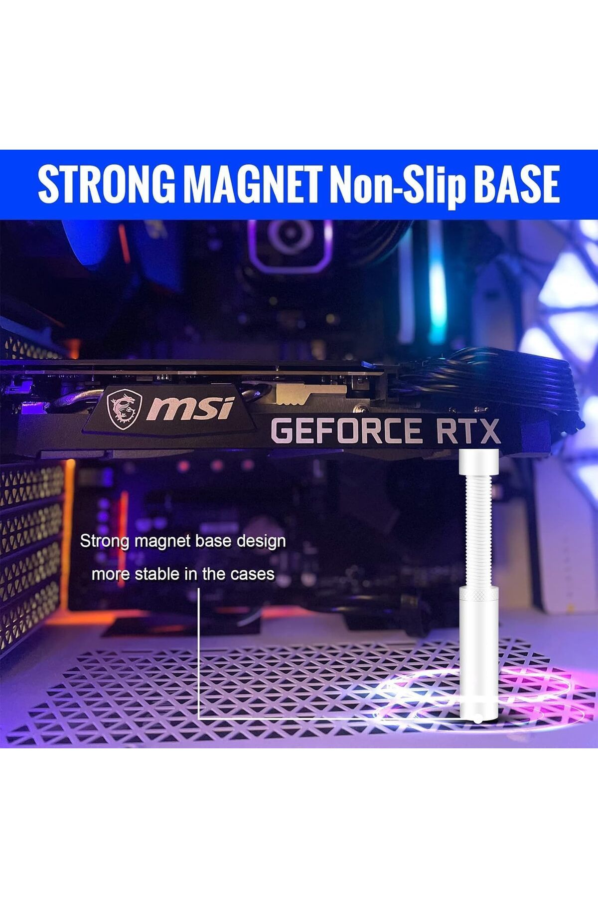Generic-XICEN GPU Support Bracket, Graphics Video Card Brace with Height Adjustable, Anti Sag Holder for Un 4
