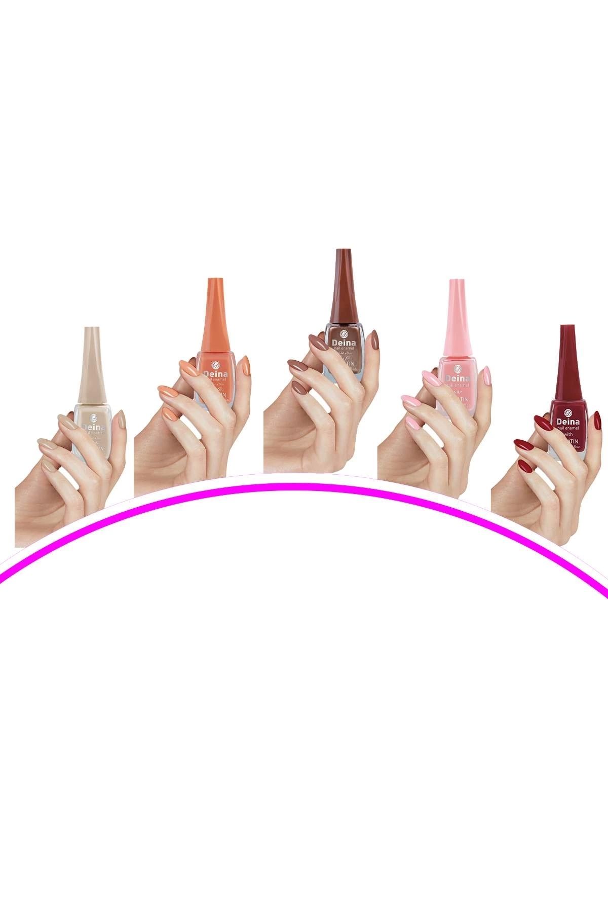PRATİKOBA 5 Adet Keratinli Besleyici Oje 14 ml SET6
