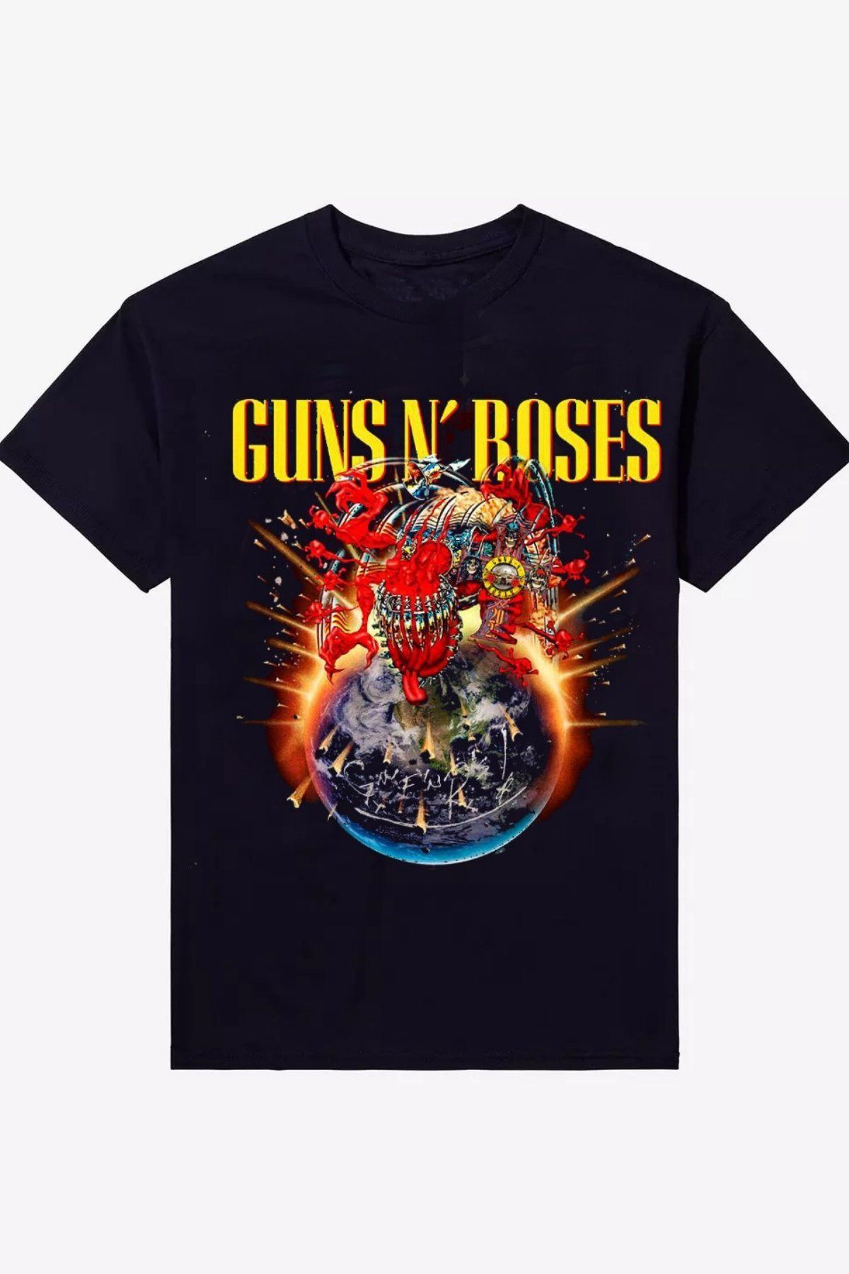 Pop Giyim Guns N' Roses European And Middle East Tour 2025 Unisex T-shirt