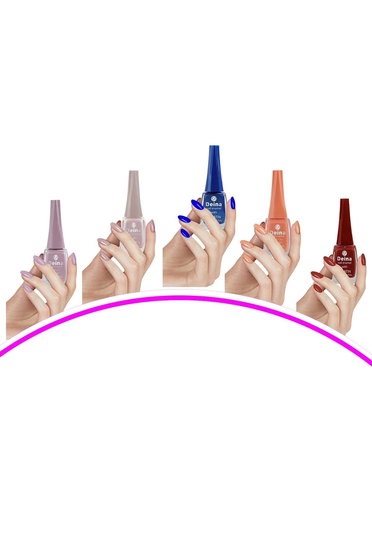PRATİKOBA 5 Adet Keratinli Besleyici Oje 14 ml SET5