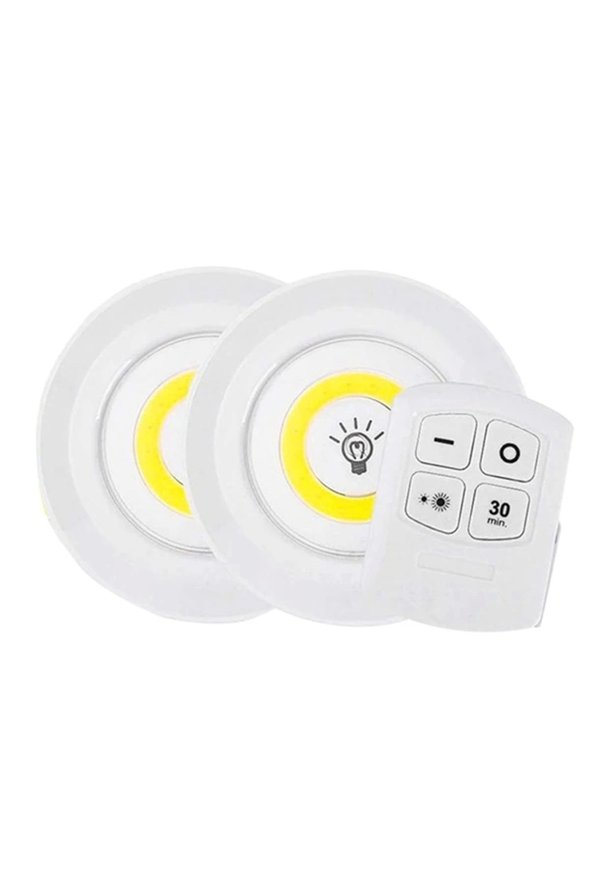 STOREMAX BEYAZ 150 LÜMEN COB LED YUVARLAK ÇİFT AMPÜL KUMANDALI (5047)