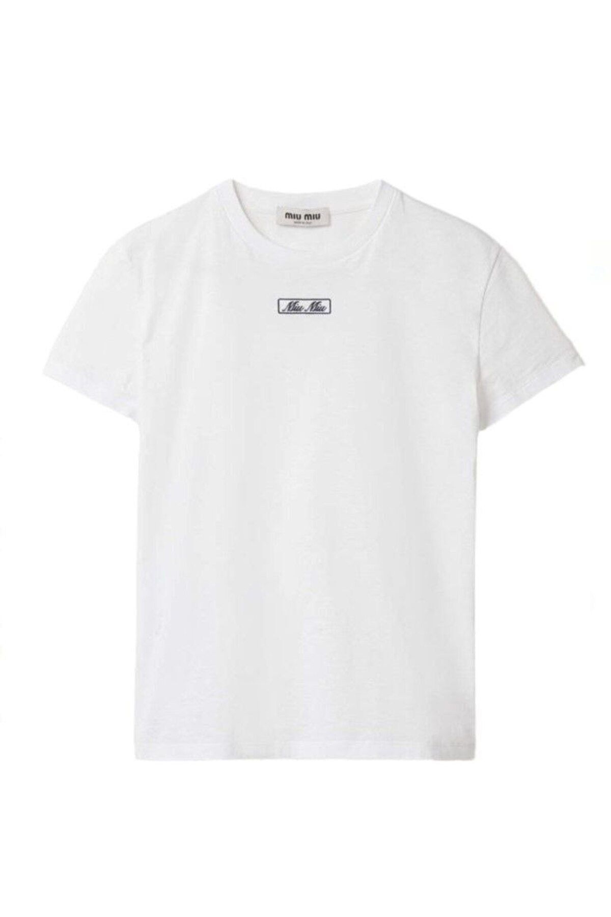 BrandsBoutique Logo Nakışlı Beyaz Tshirt