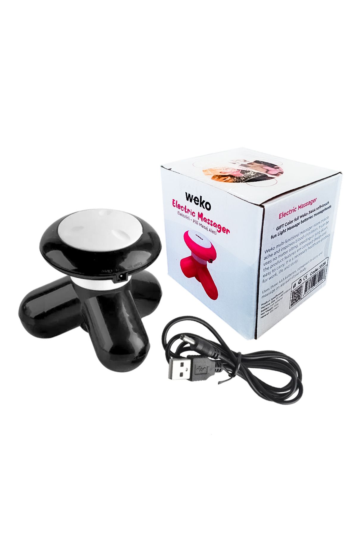 swilex WK-5528 PİLLİ USB KABLOLU MASAJ ALETİ (OM-44)