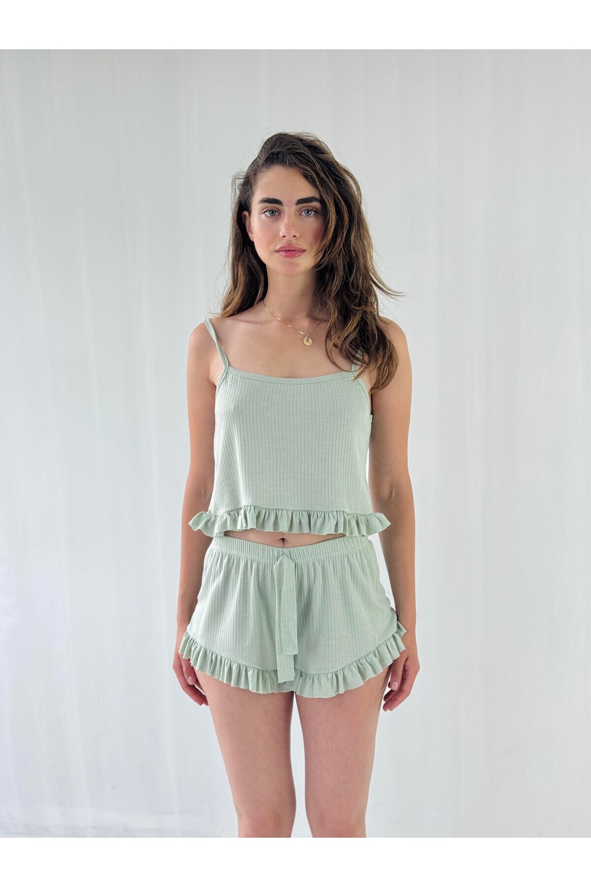 Retrobird-Pajama Set with Shorts Home Set Women Çağla 2
