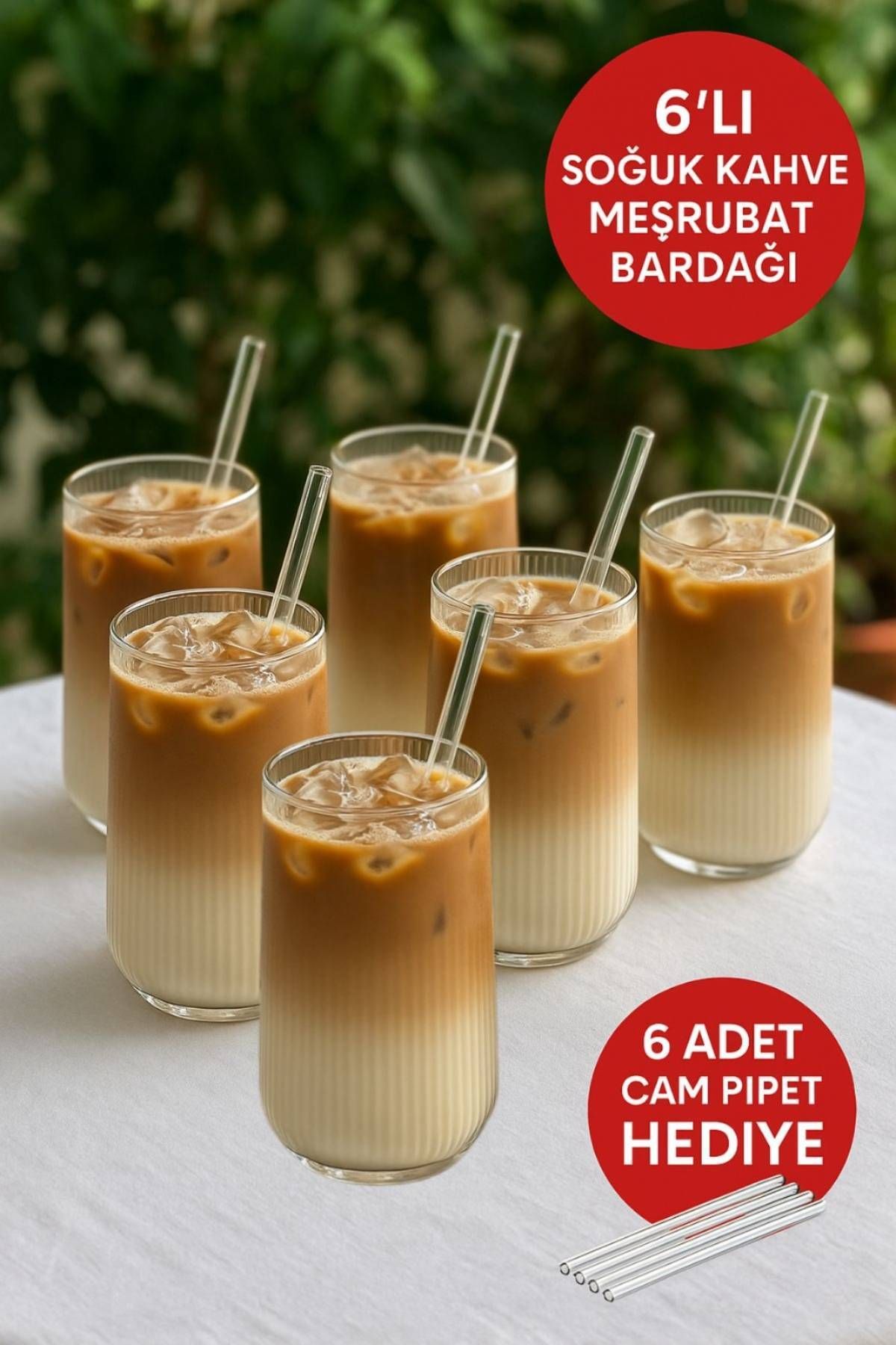 Open Home Concept Borosilikat Sunum | Soğuk Meşrubat & Kahve Bardağı Isıya Dayanıklı Bardak 500 ml Origamicup 6 adet
