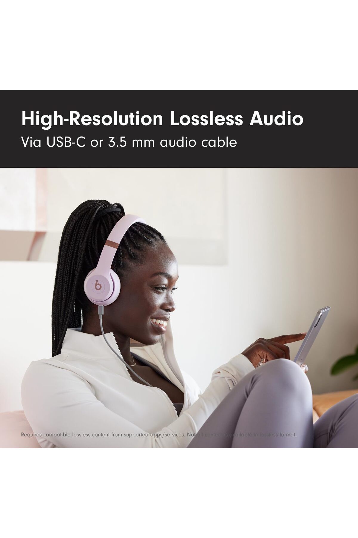 Beats-Solo 4 - Wireless Bluetooth On-ear Headphones, Apple & Android Compatible, Up To 50 Hours Of B 5