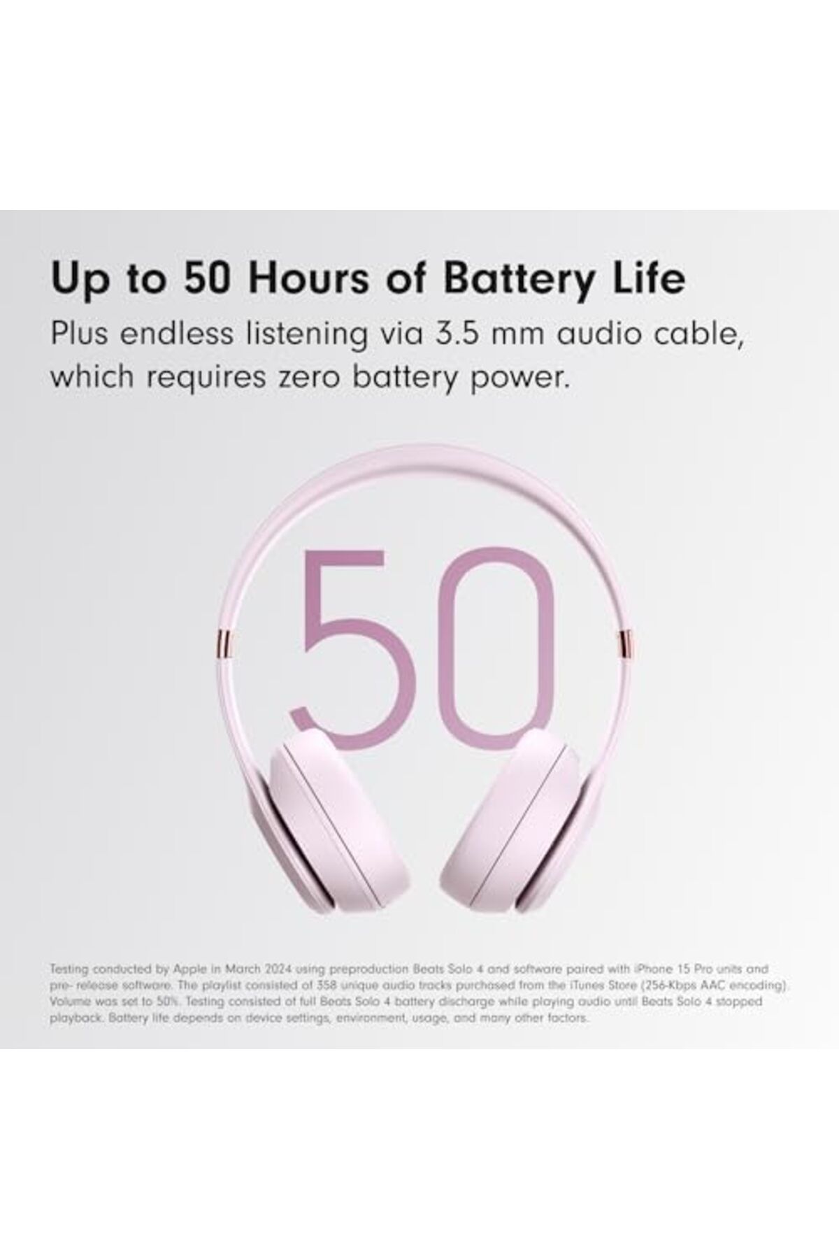 Beats-Solo 4 - Wireless Bluetooth On-ear Headphones, Apple & Android Compatible, Up To 50 Hours Of B 3