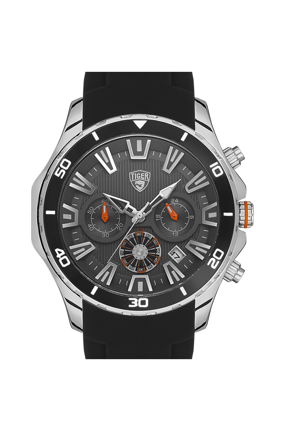Tiger TİGER ERKEK KOL SAATİ TI-605A 42MM-46MM Siyah