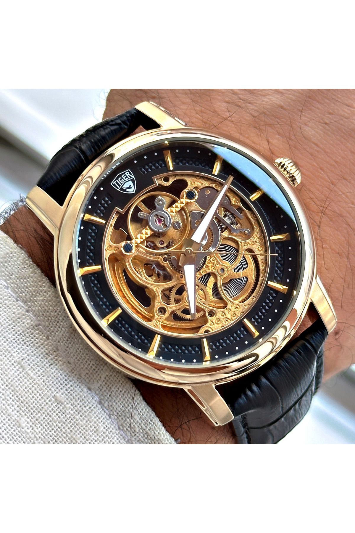 Tiger TİGER ERKEK KOL SAATİ TI-591DO 42MM-46MM Siyah